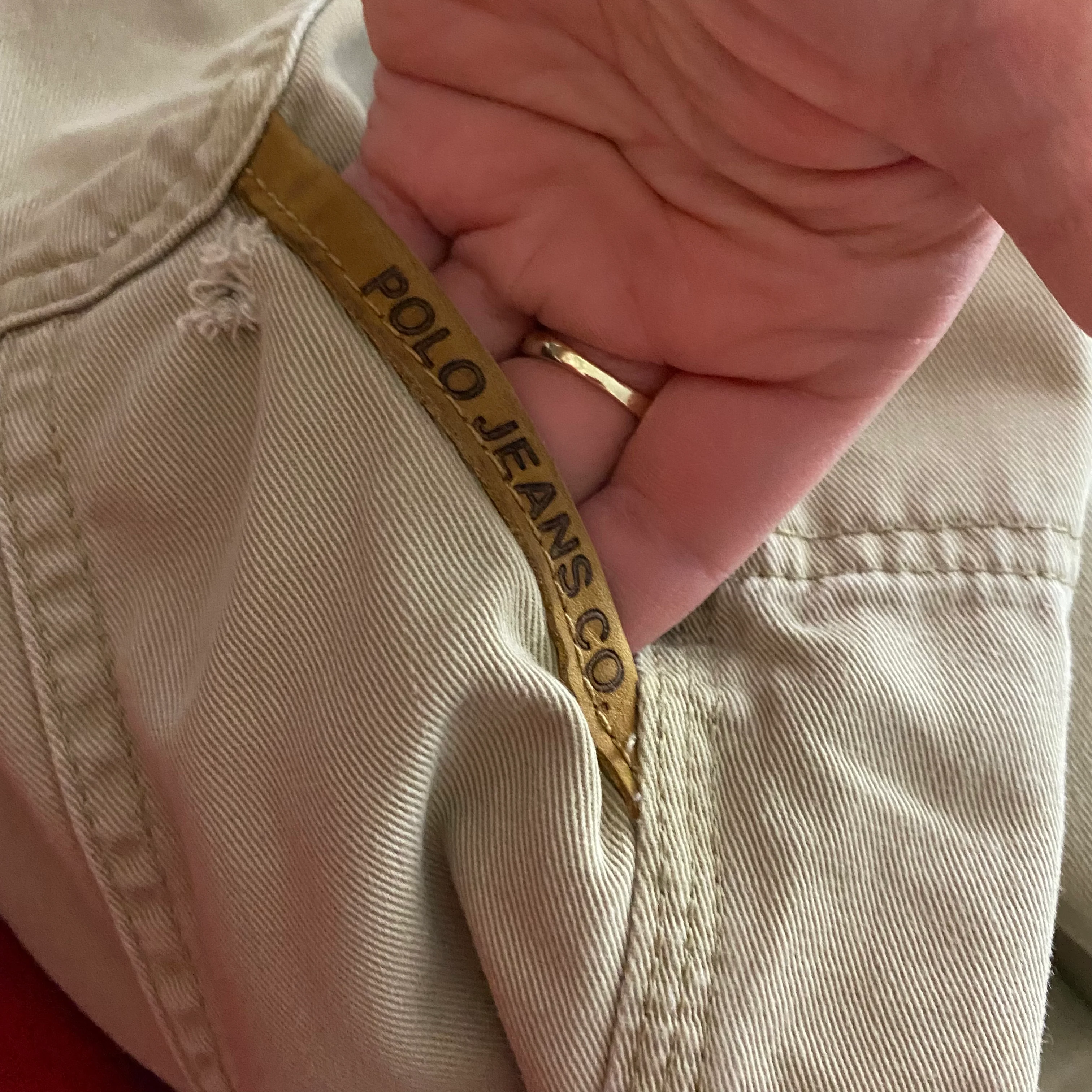 90s/00s Rl Khaki Chino Saturday Carpenter Jean By Ralph Lauren - Image 10