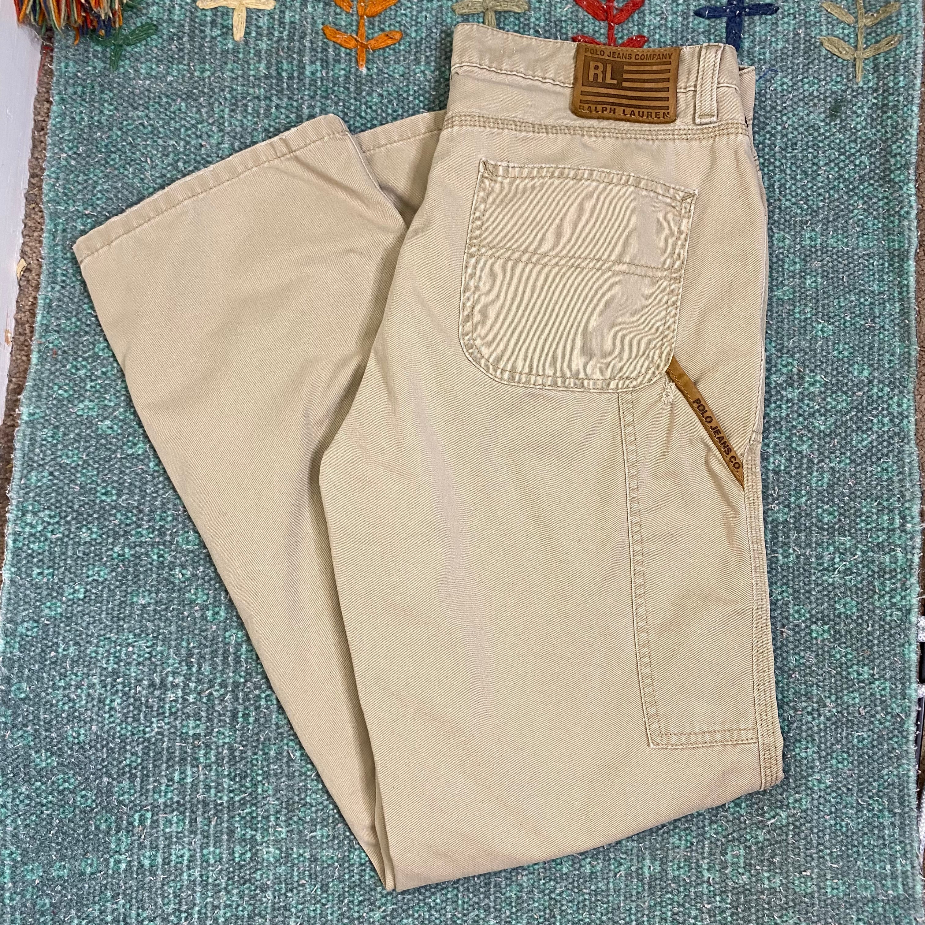 90s/00s Rl Khaki Chino Saturday Carpenter Jean By Ralph Lauren - Image 11