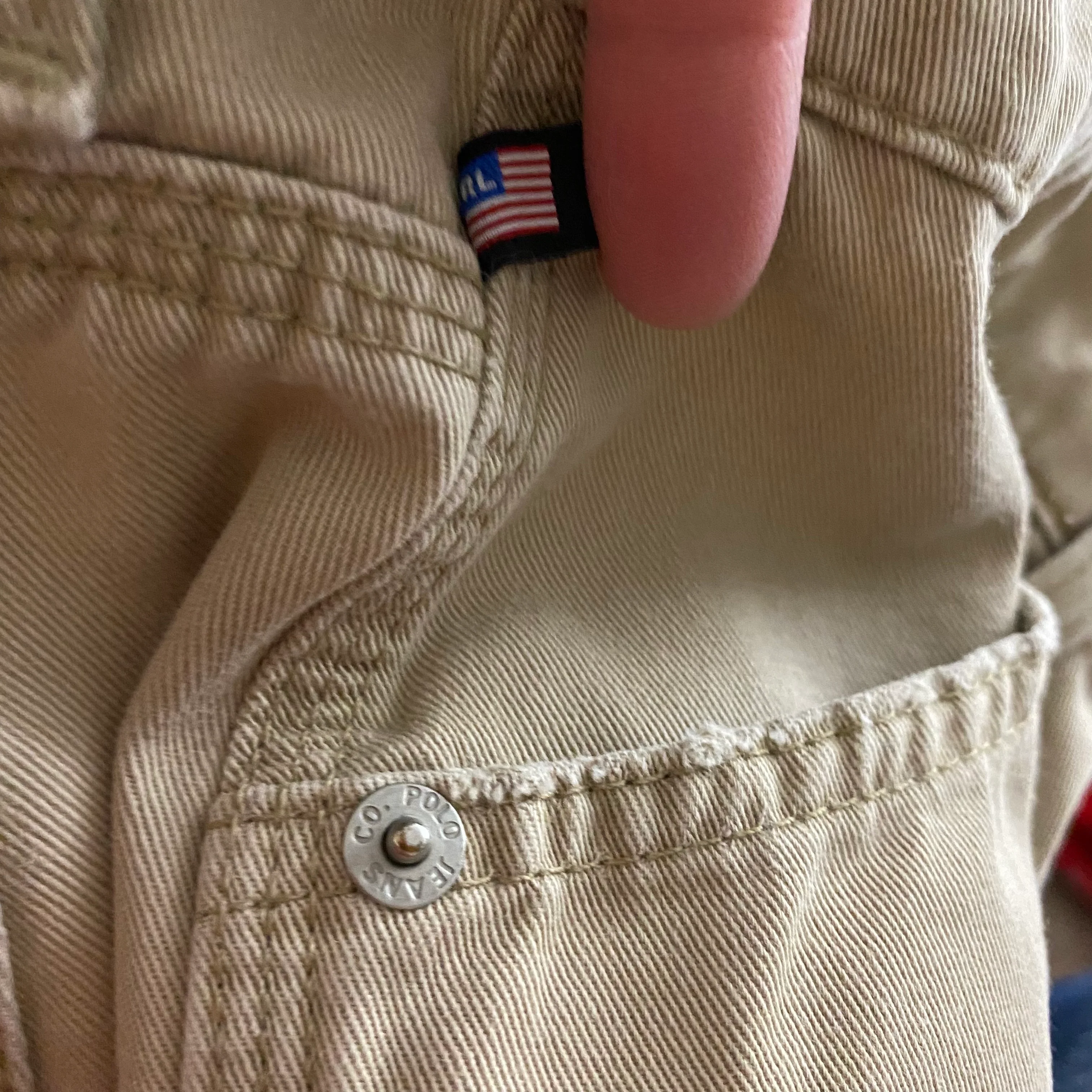 90s/00s Rl Khaki Chino Saturday Carpenter Jean By Ralph Lauren - Image 12