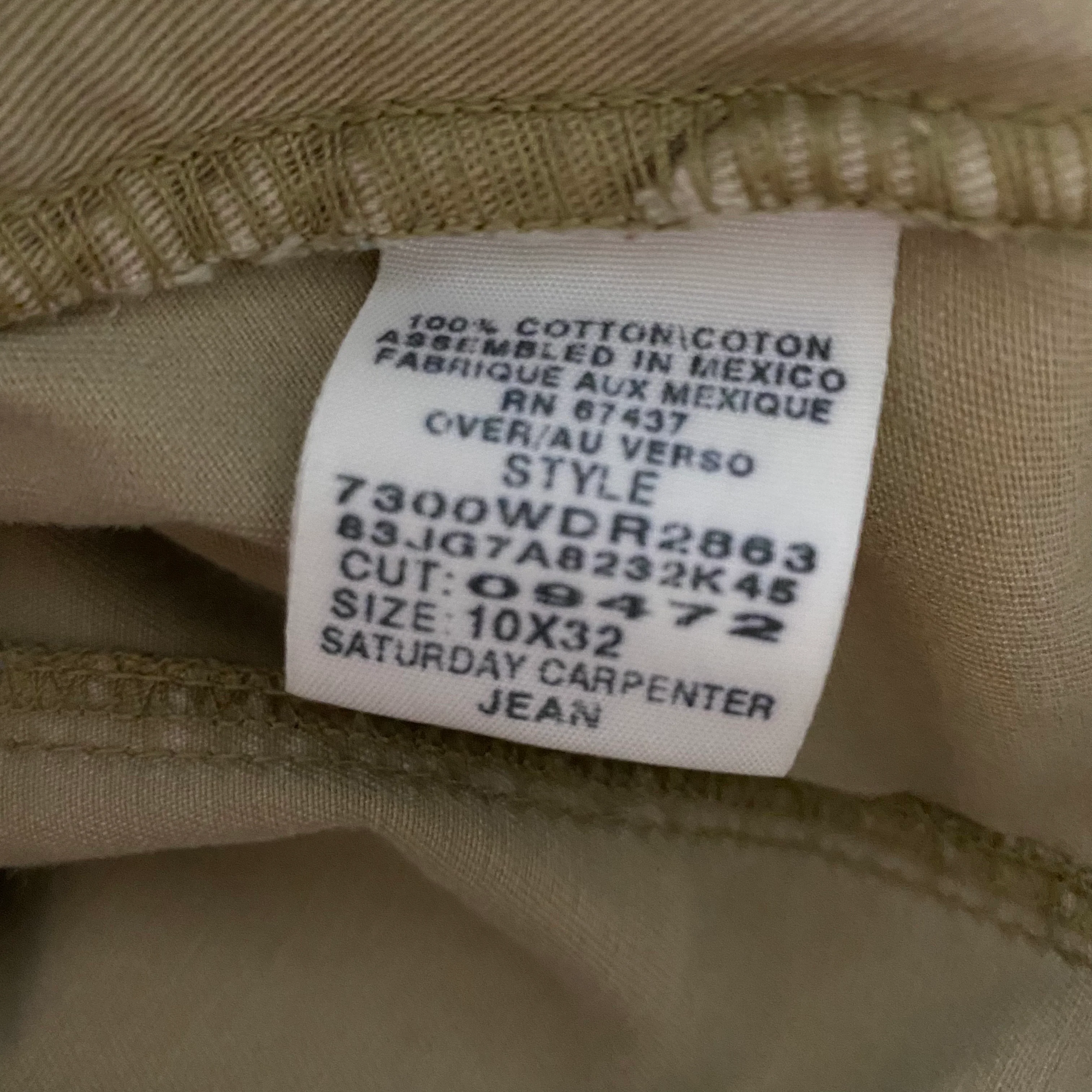 90s/00s Rl Khaki Chino Saturday Carpenter Jean By Ralph Lauren - Image 13