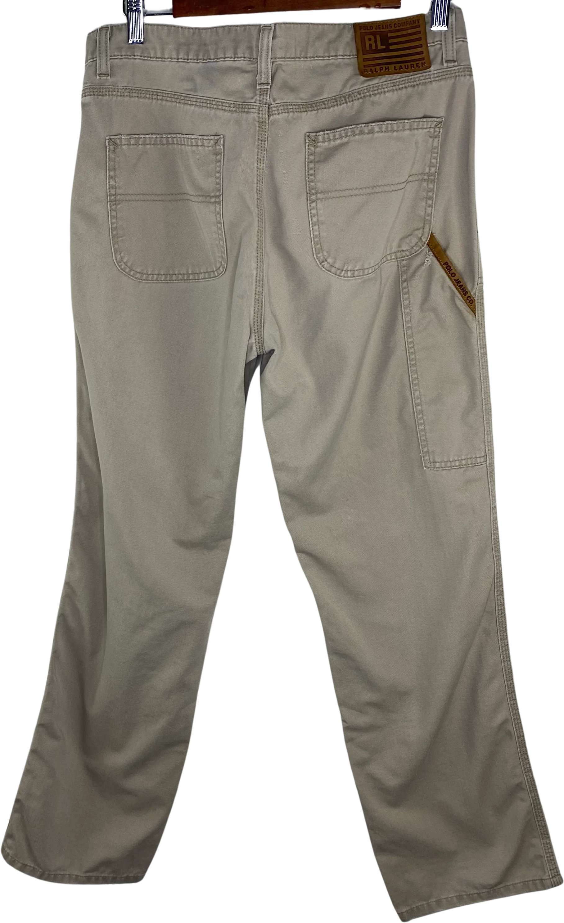 90s/00s Rl Khaki Chino Saturday Carpenter Jean By Ralph Lauren - Image 2