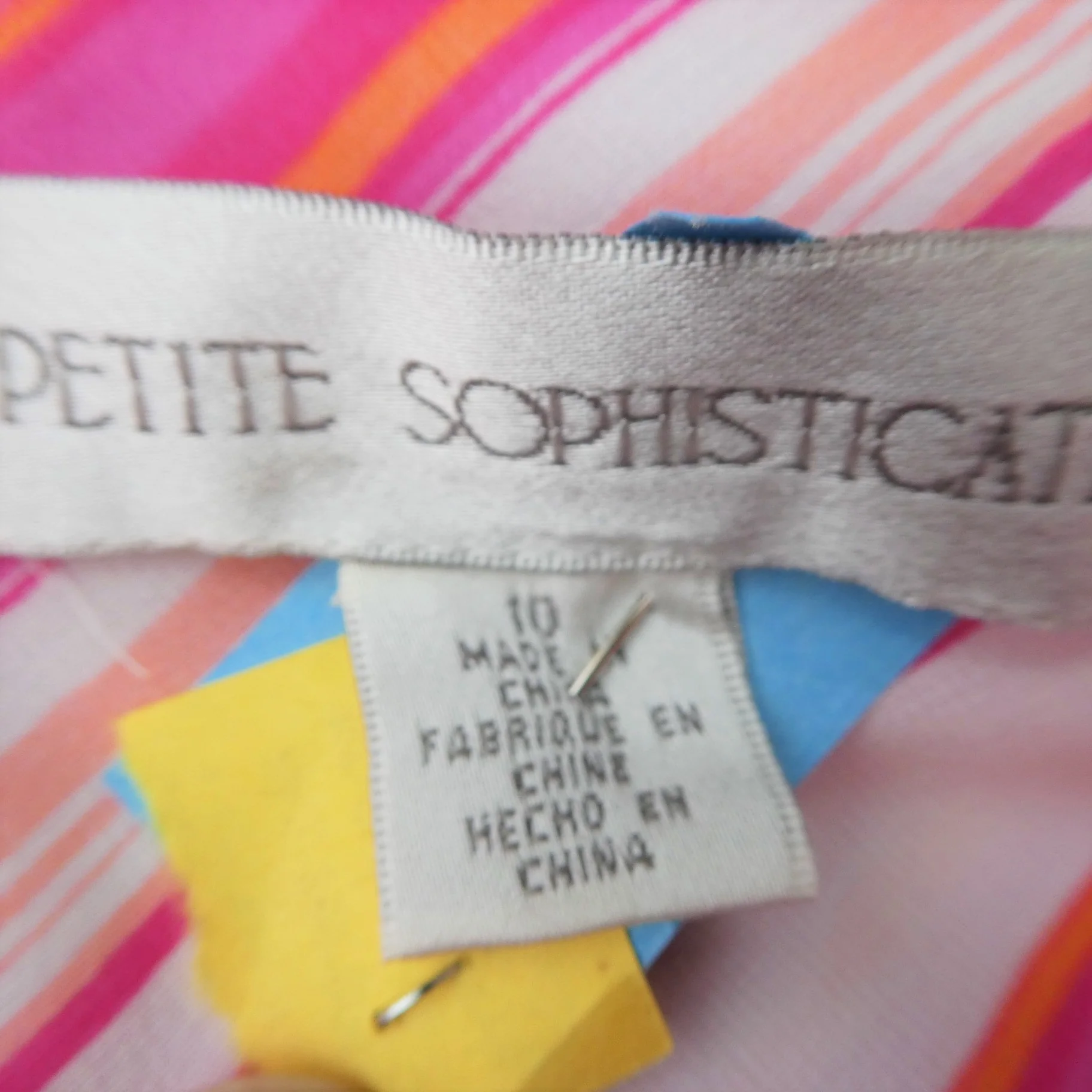 90s/00s Silk Disco Skirt Asym Stripes Hem Satin Lined Zip By Sophisticates - Image 5