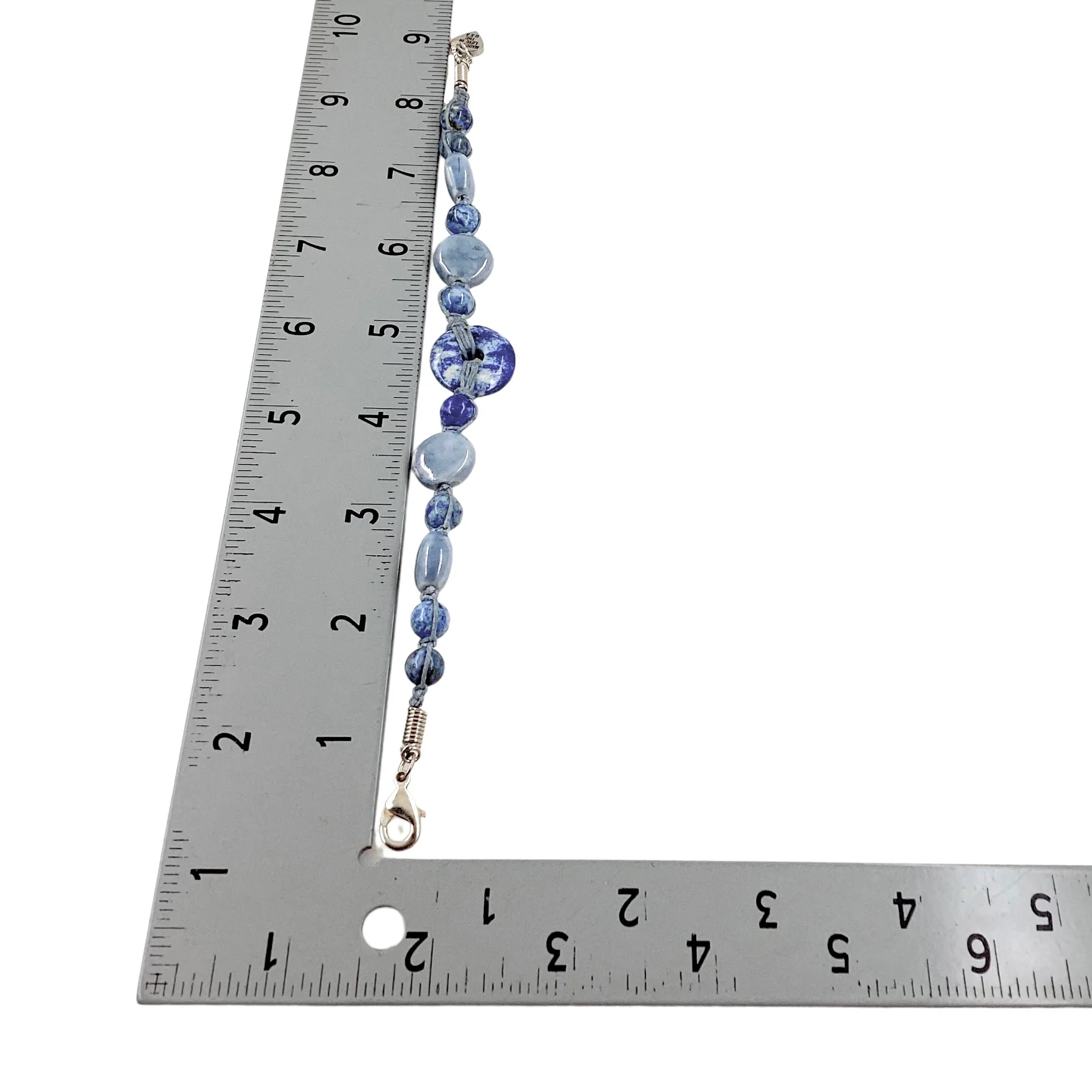 90s/00s Sodalite Gemstone Earrings Bracelet Set By Made with Love - Image 12