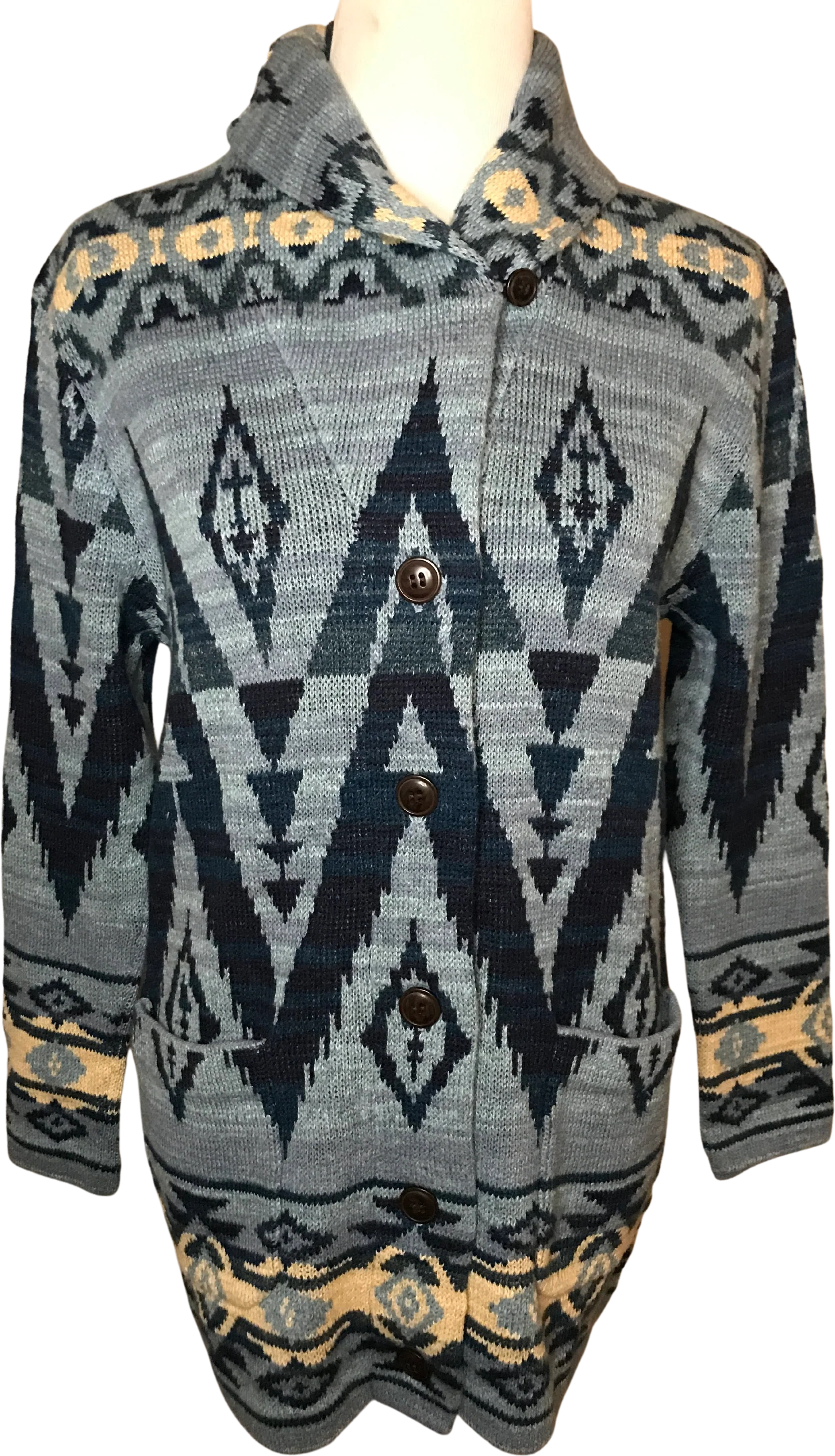 90s/00s Southwestern Pendleton Style Cardigan by Ralph Lauren