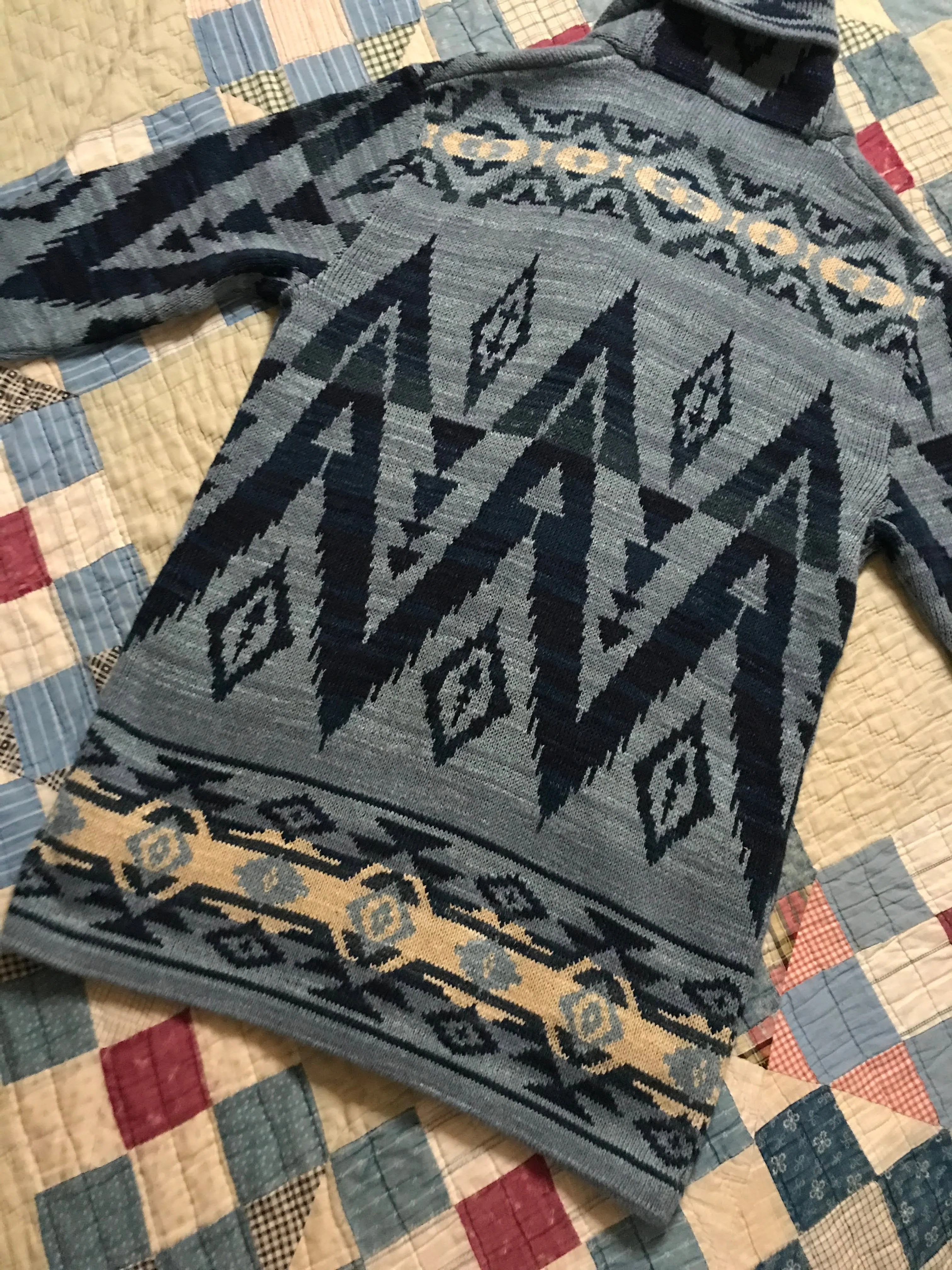 90s/00s Southwestern Pendleton Style Cardigan by Ralph Lauren - Image 11