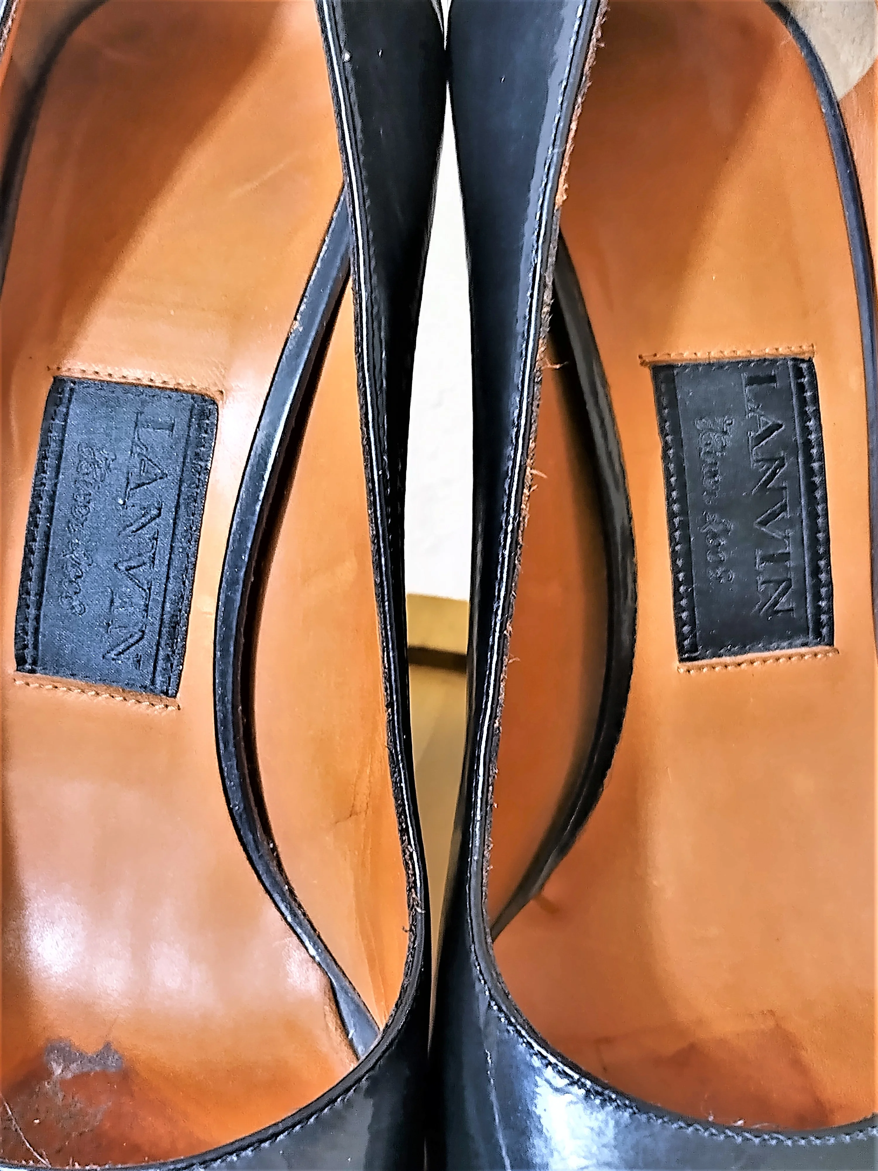 90s/00s Stunning Vintage Lanvin Platform 5' Patent Leather By Lanvin - Image 5