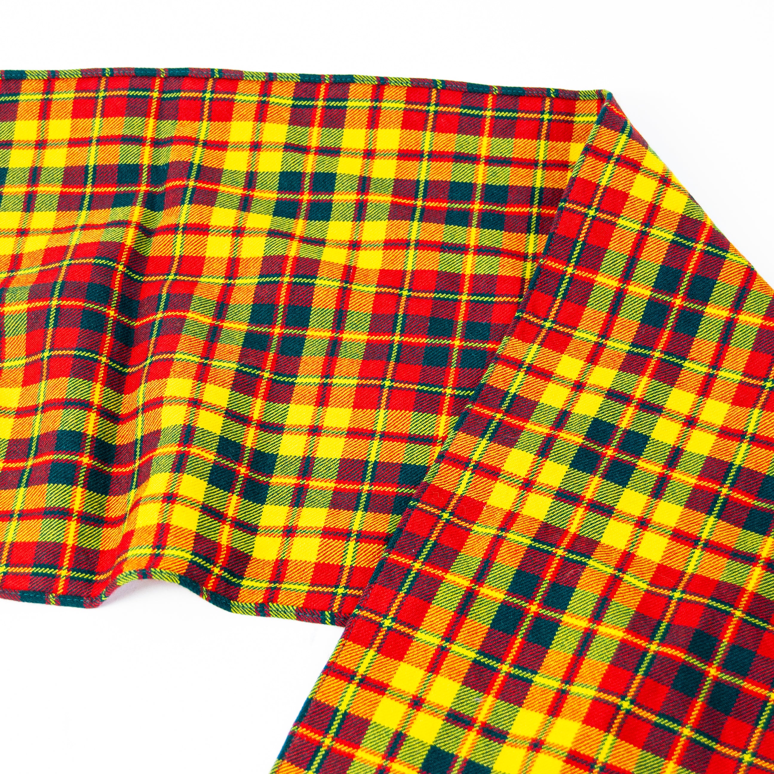 90s/00s Tartan Four Knot Fringe Wool Scarf By D.c. Dalgliesh - Image 4