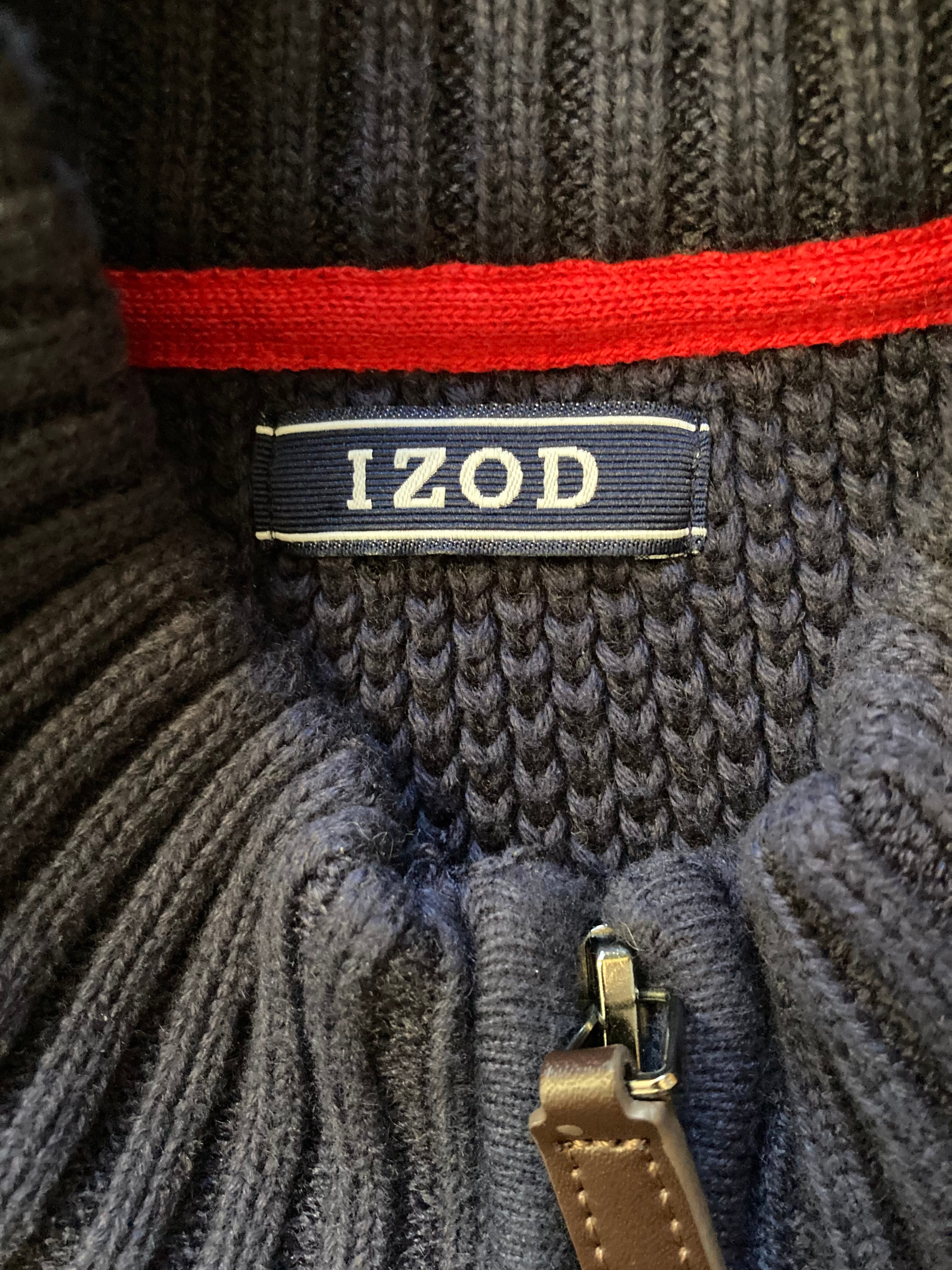 90s/00s Timeless Design Quarter Zip Sweater By Izod - Image 5