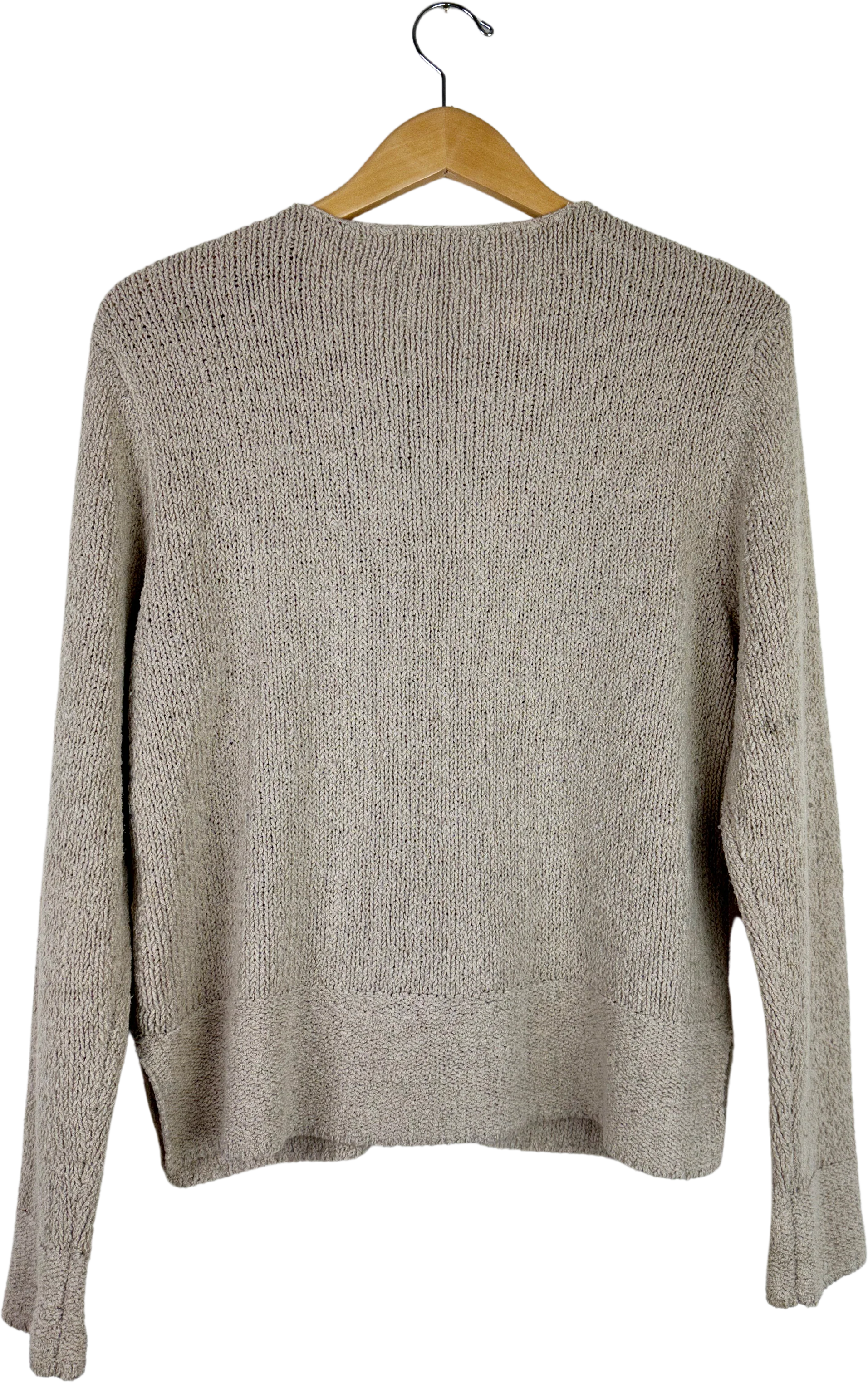 90s/00s Vintage Chunky Beige Cardigan Sweater By Northern Isles - Image 2