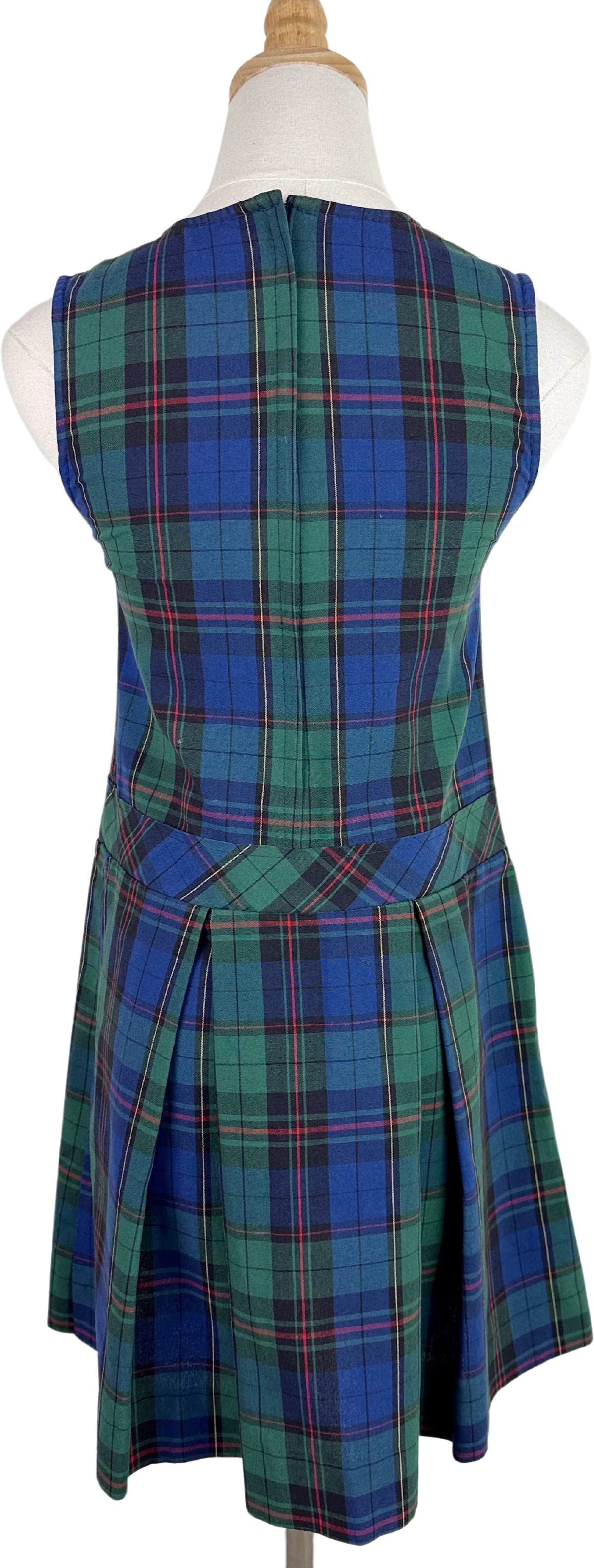 90s/00s Vintage Plaid School Uniform Dress By Royal Park - Image 2