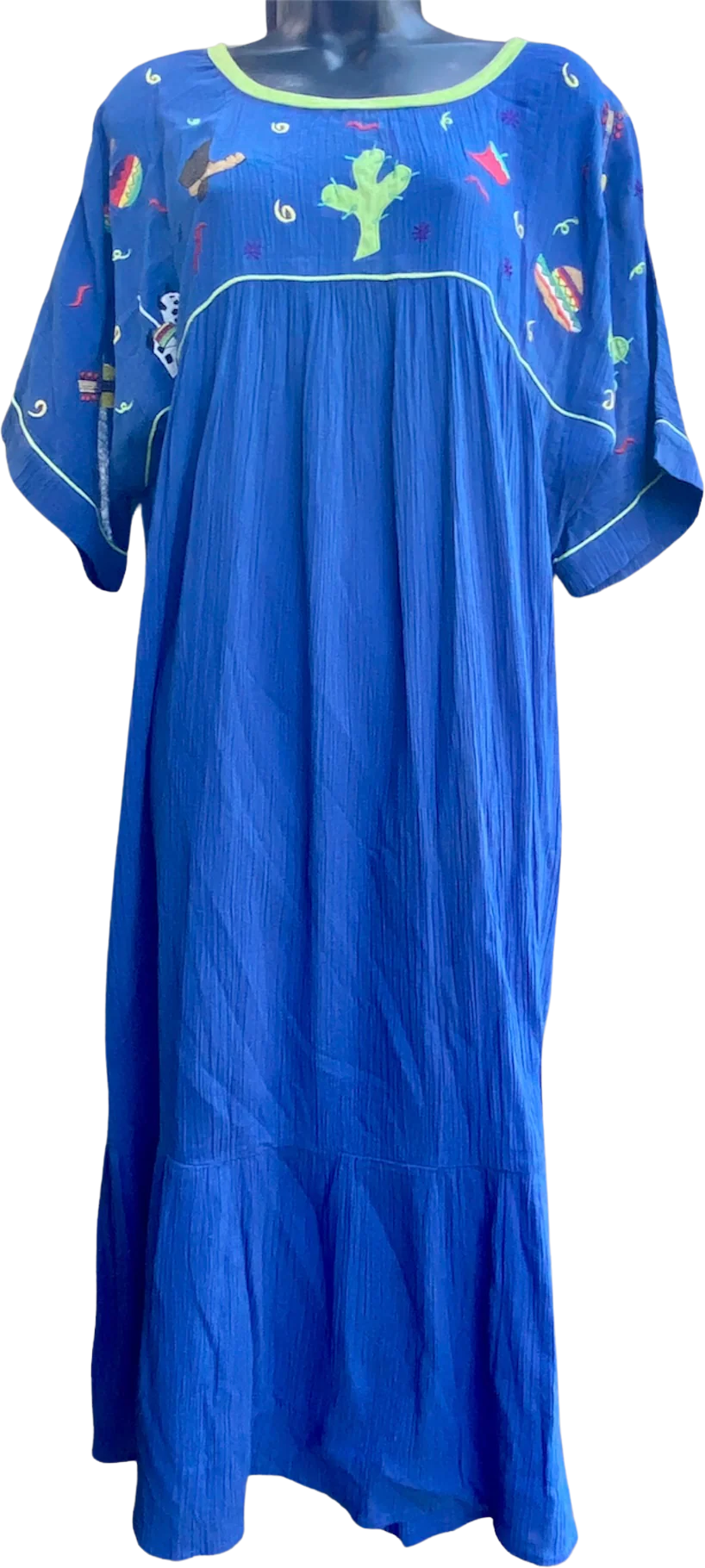 90s/00s Western Embroidered Dress By Cabernet