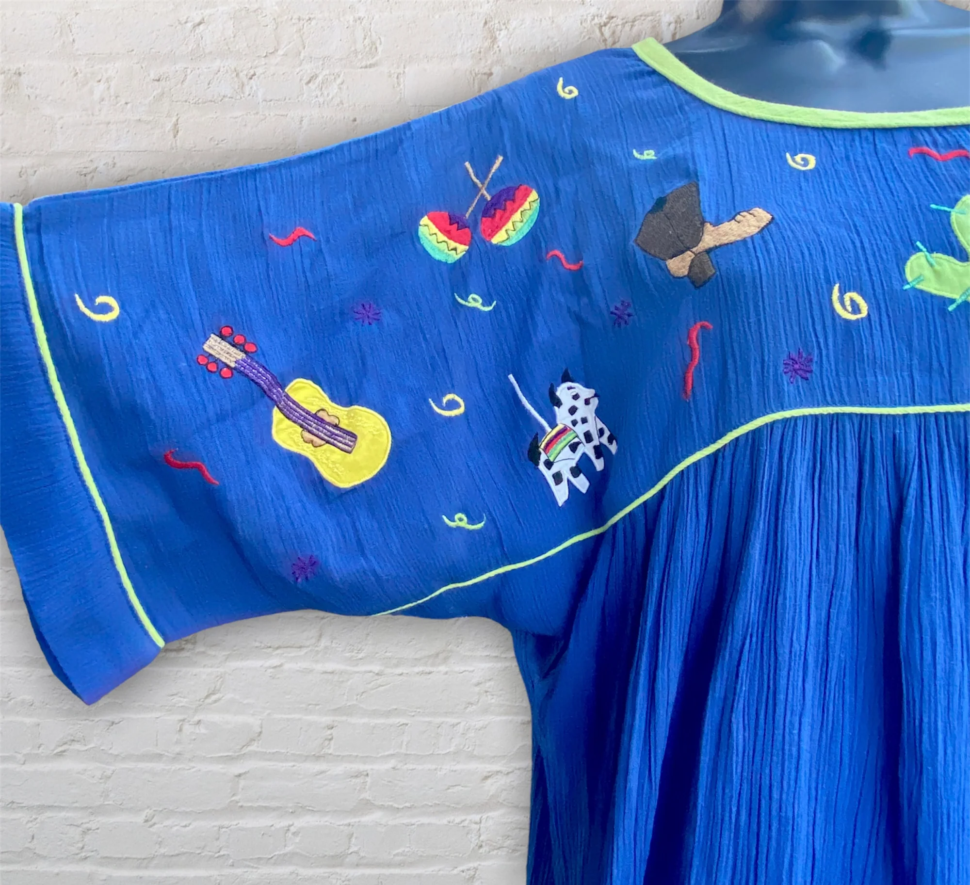 90s/00s Western Embroidered Dress By Cabernet - Image 3