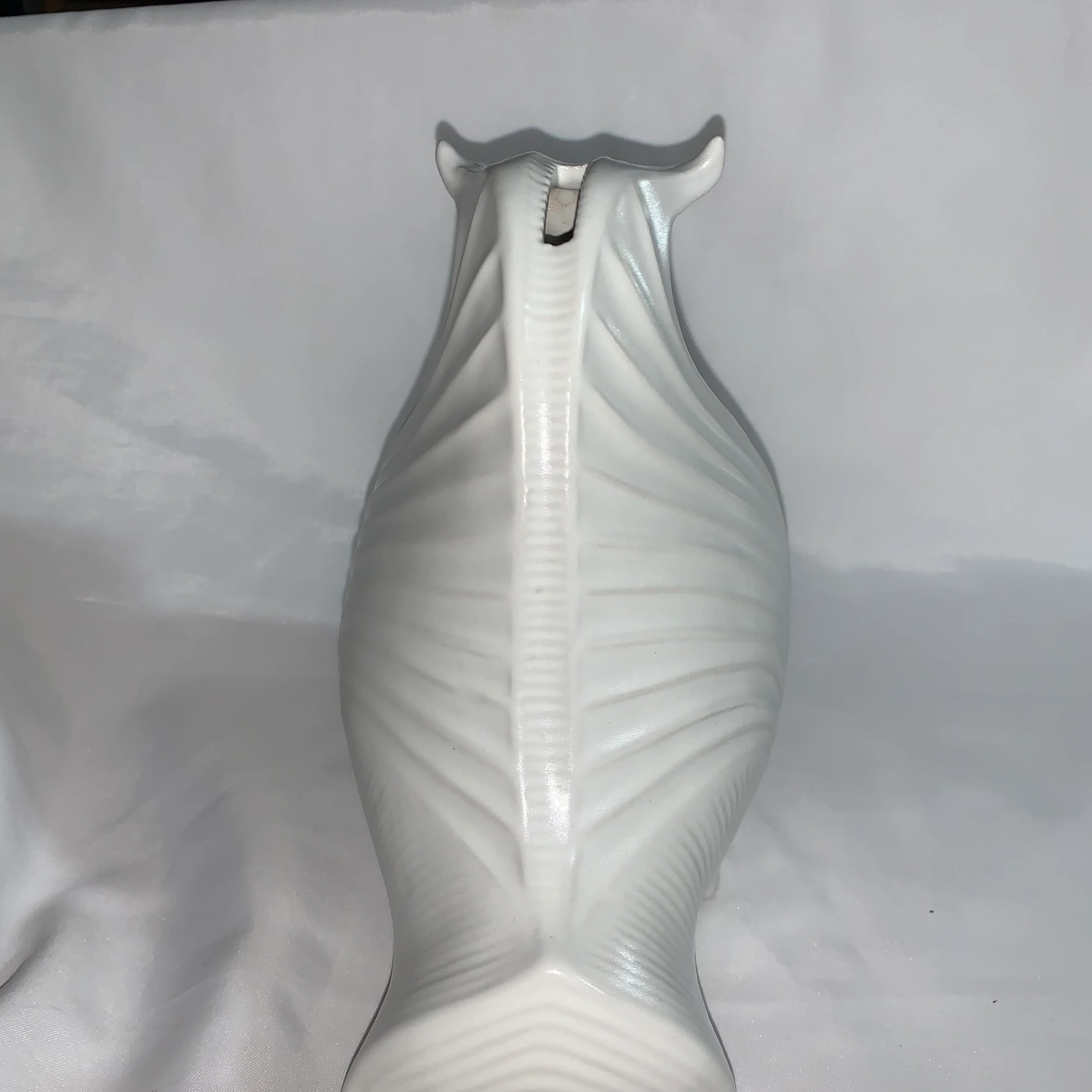 90s/00s White Ceramic Bull Jonathan Adler Piggy Bank By Jonathan Adler - Image 4