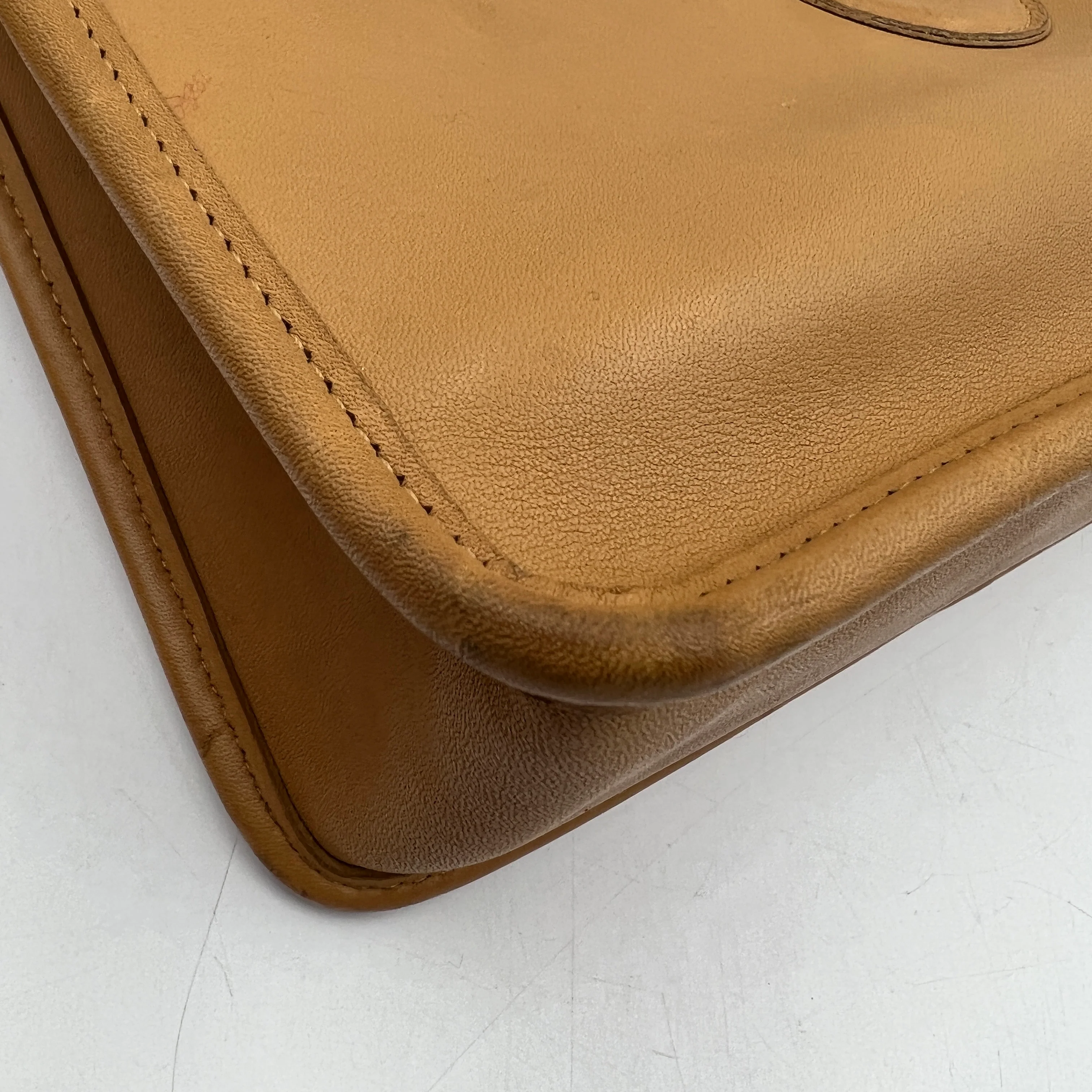 90s/00s Willis Camel Satchel Crossbody Light Academia By Coach - Image 10