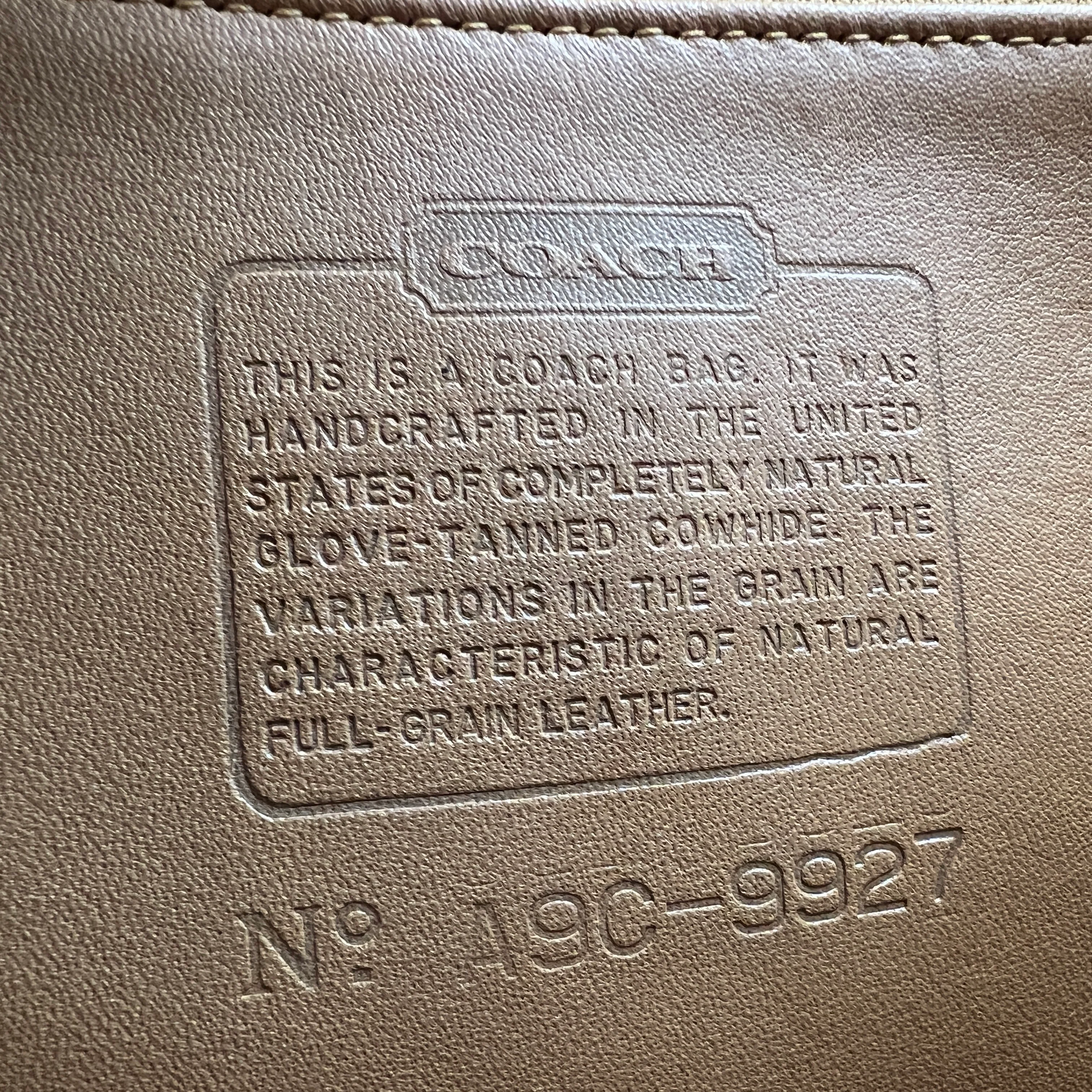 90s/00s Willis Camel Satchel Crossbody Light Academia By Coach - Image 5