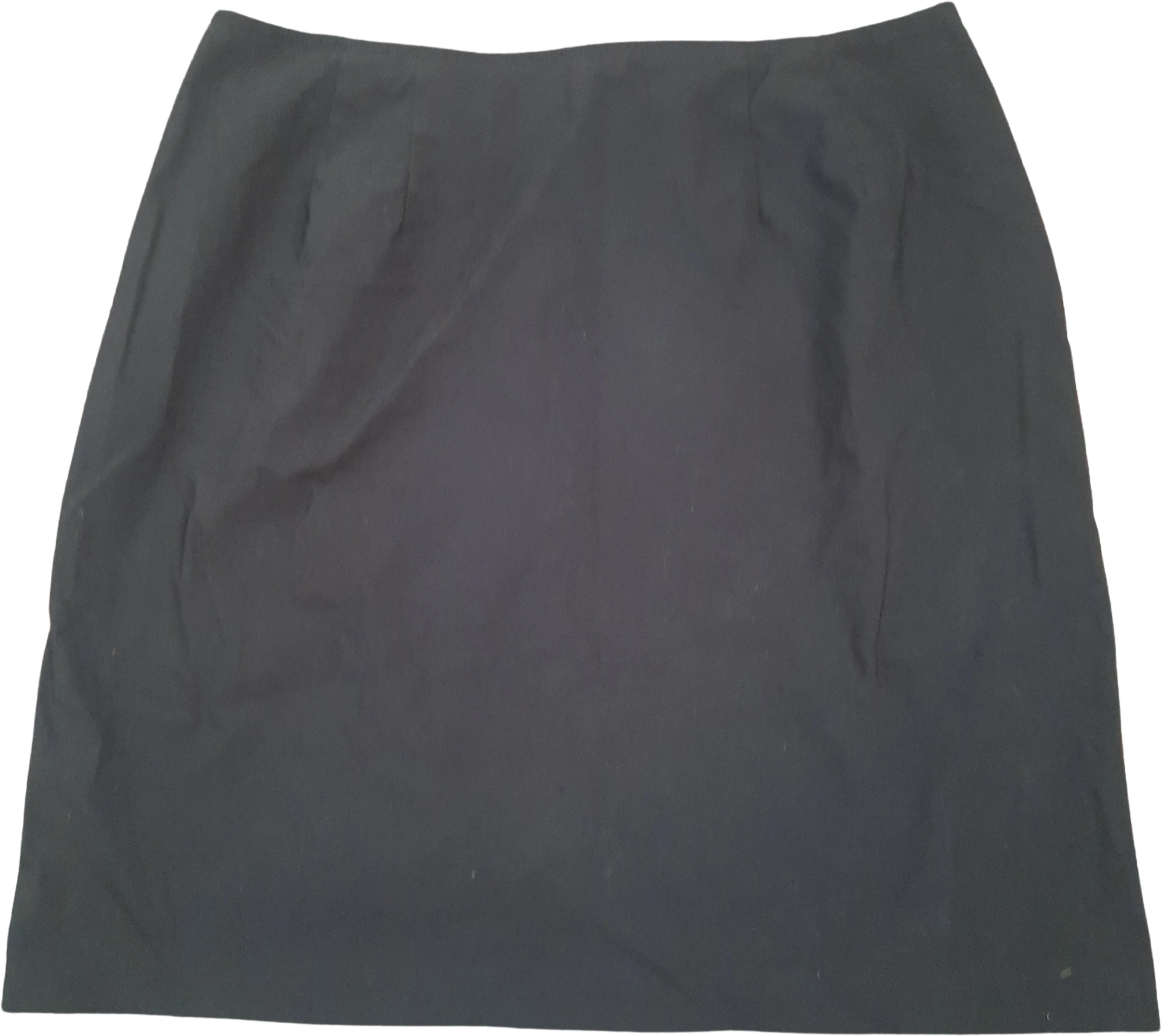 90s/00s Womens Black Fitted Midi Skirt By Venezia Jeans Co.