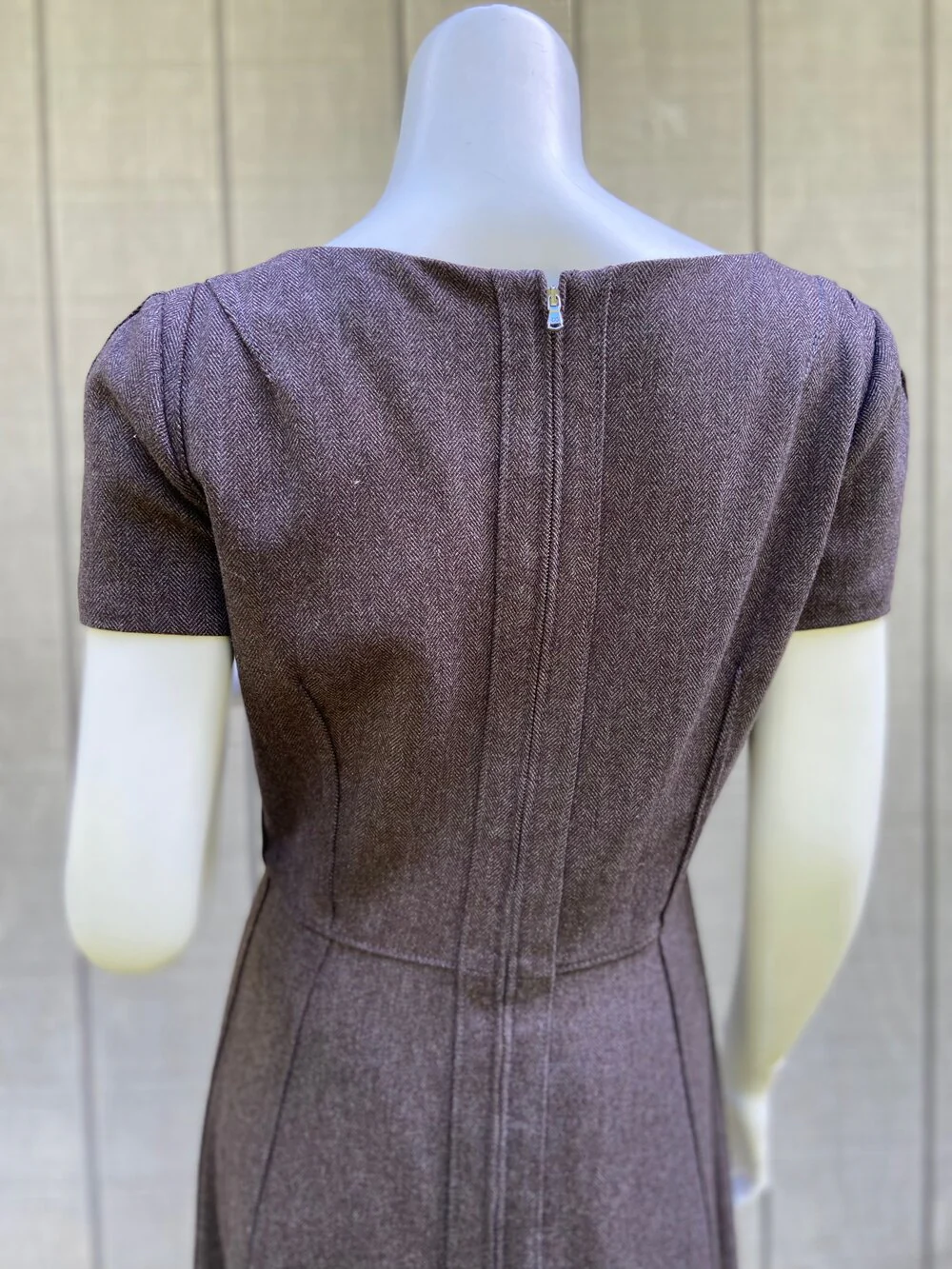 90s/00s Wool Tweed Dress By Dolce and Gabbana - Image 5