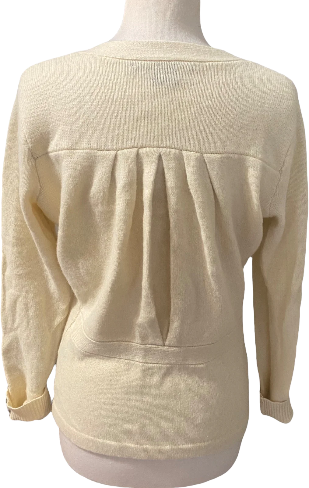 90s/00s Yellow Womens Wool Angora Cardigan Sweater Sz L By Ralph Lauren Sport - Image 2
