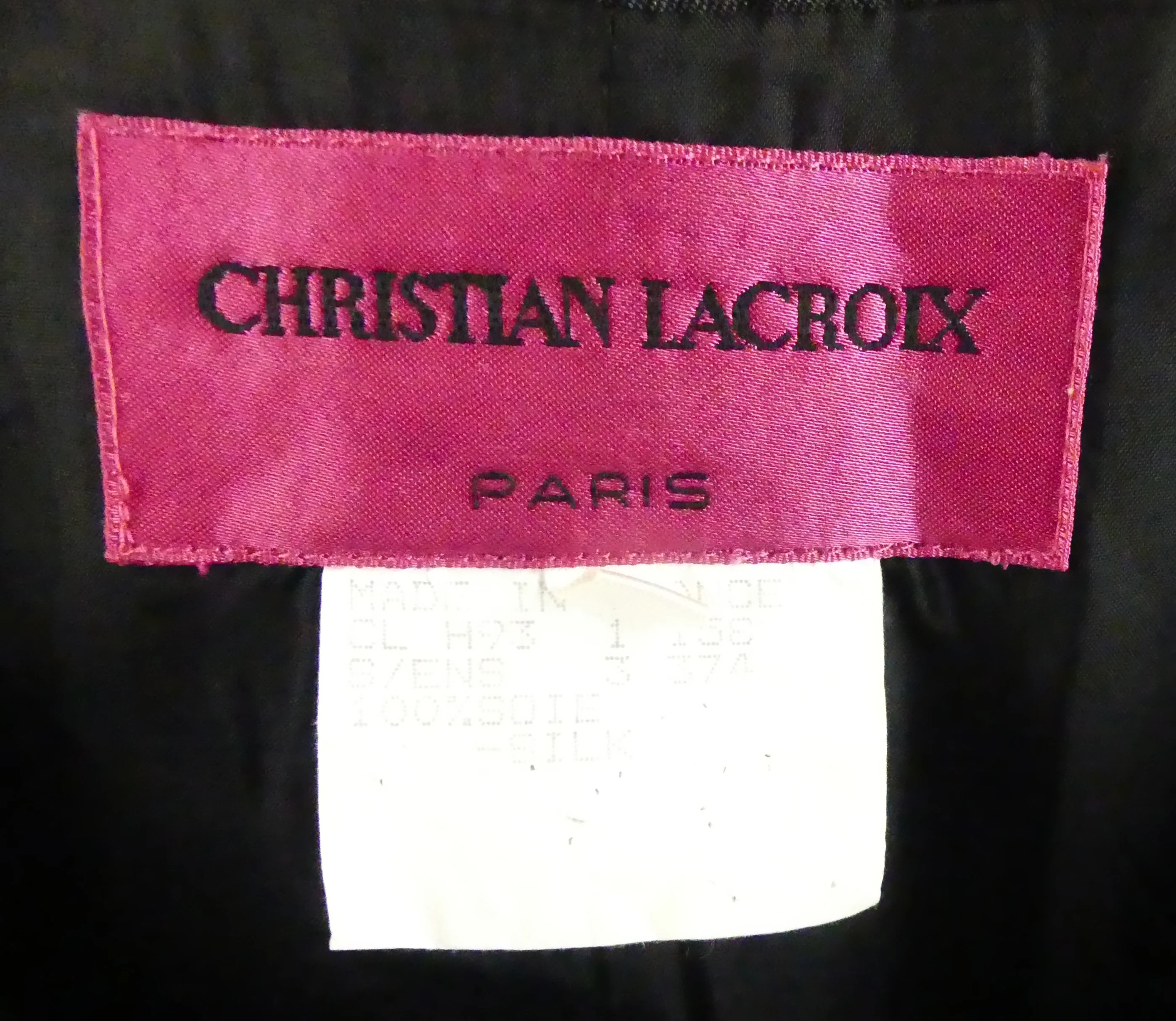 90s 100% Silk Blazer With Gold Chains By Christian Lacroix - Image 5