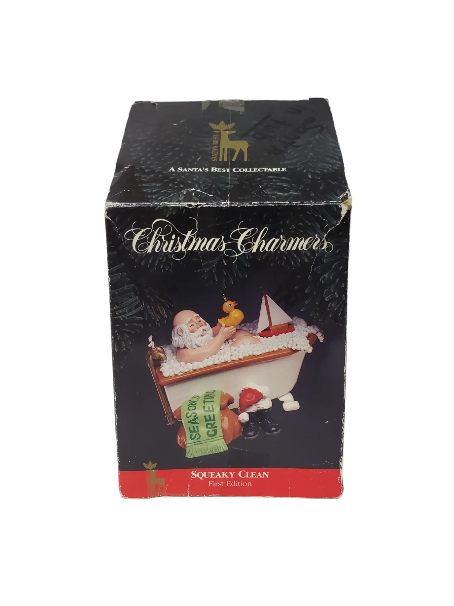 90s 1992 1st Ed. Squeaky Clean Santa Claus Ornament By Christmas Charmers - Image 7