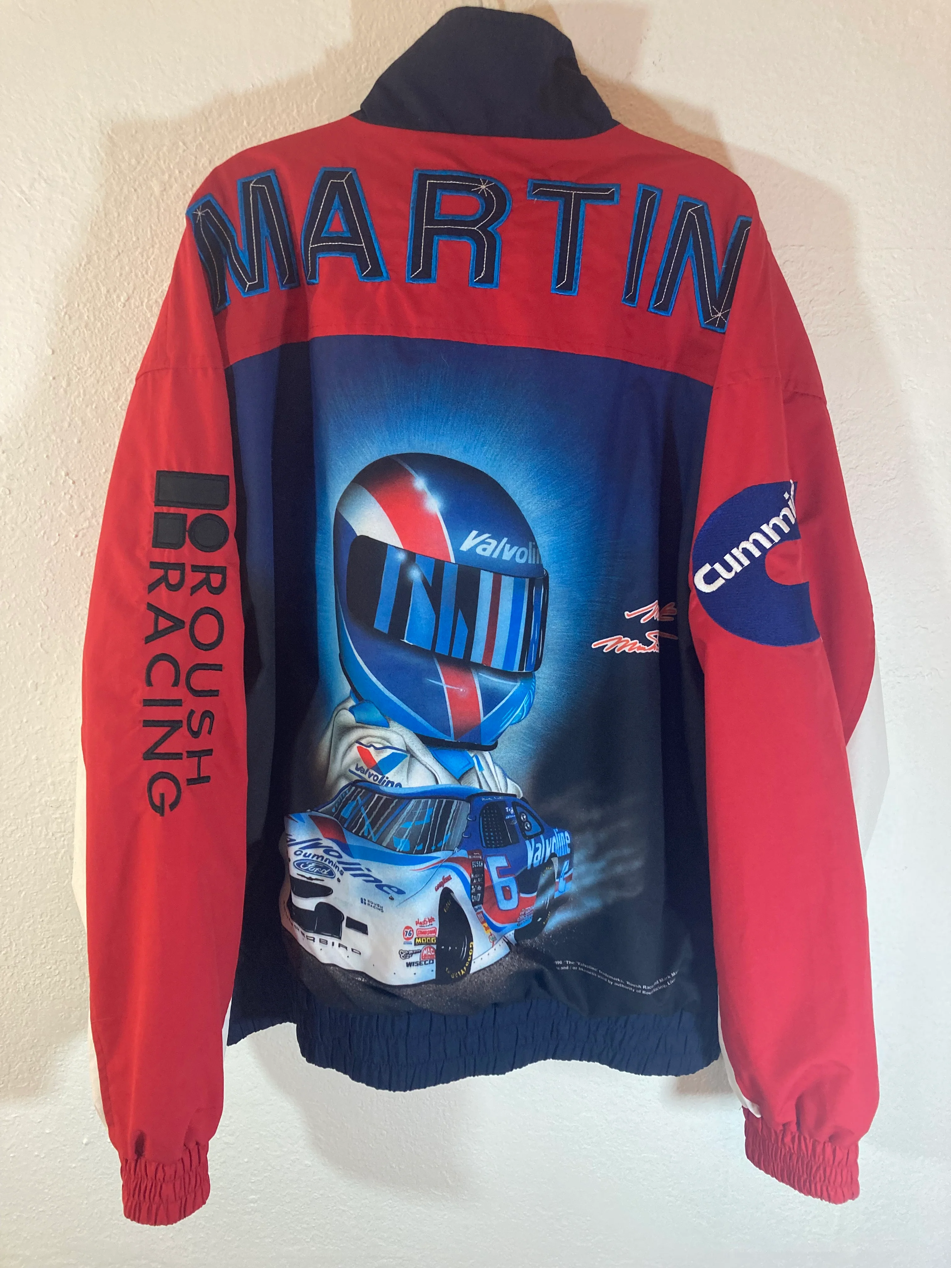 90s 1996 Vintage Racing Jacket Mark Martin Speed Zone! By Speed Zone Race Gear - Image 3