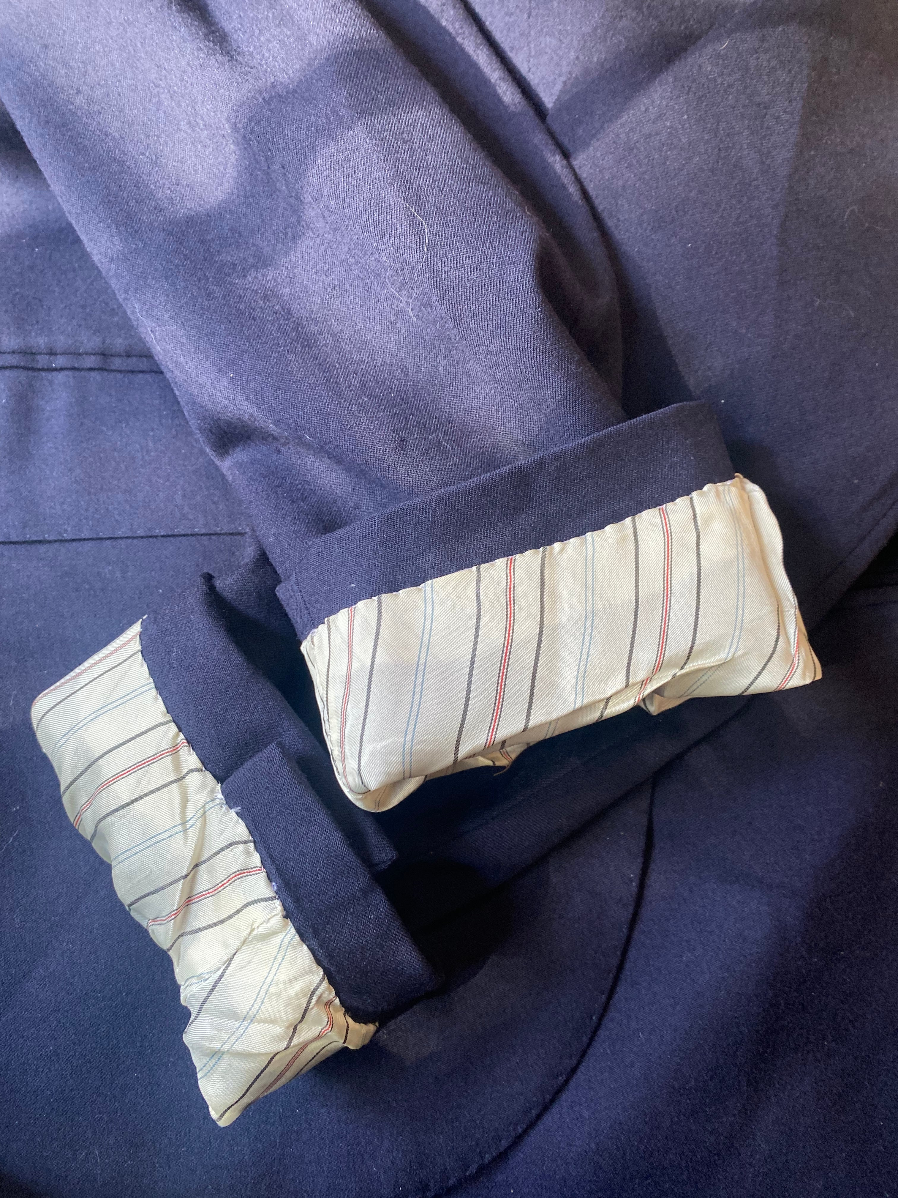 90s 42r Wool Blazer Sports Jacket Navy Gold Buttons By Polo Ralph Lauren - Image 12
