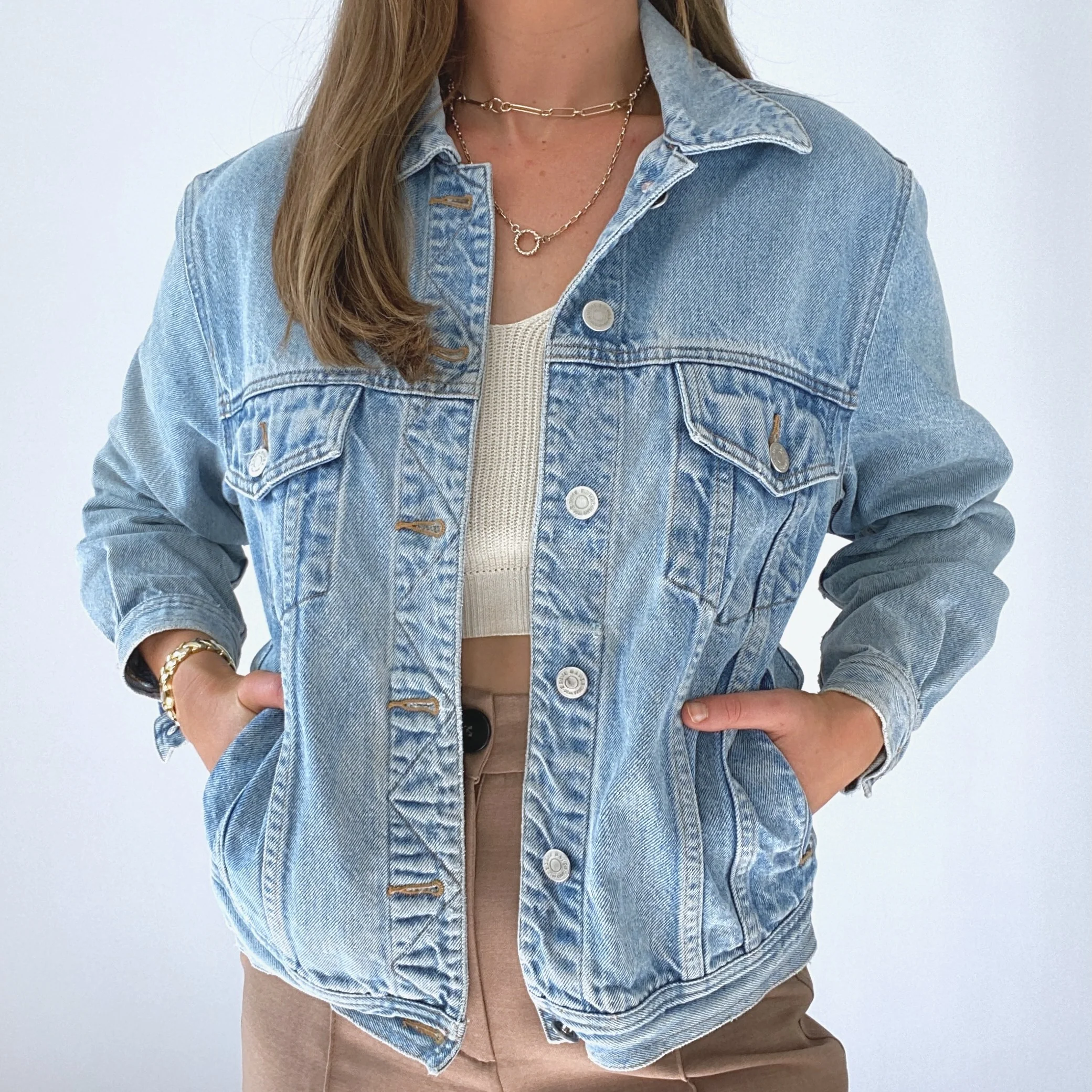 90s 90s Eddie Bauer Jean Jacket By Eddie Bauer - Image 3