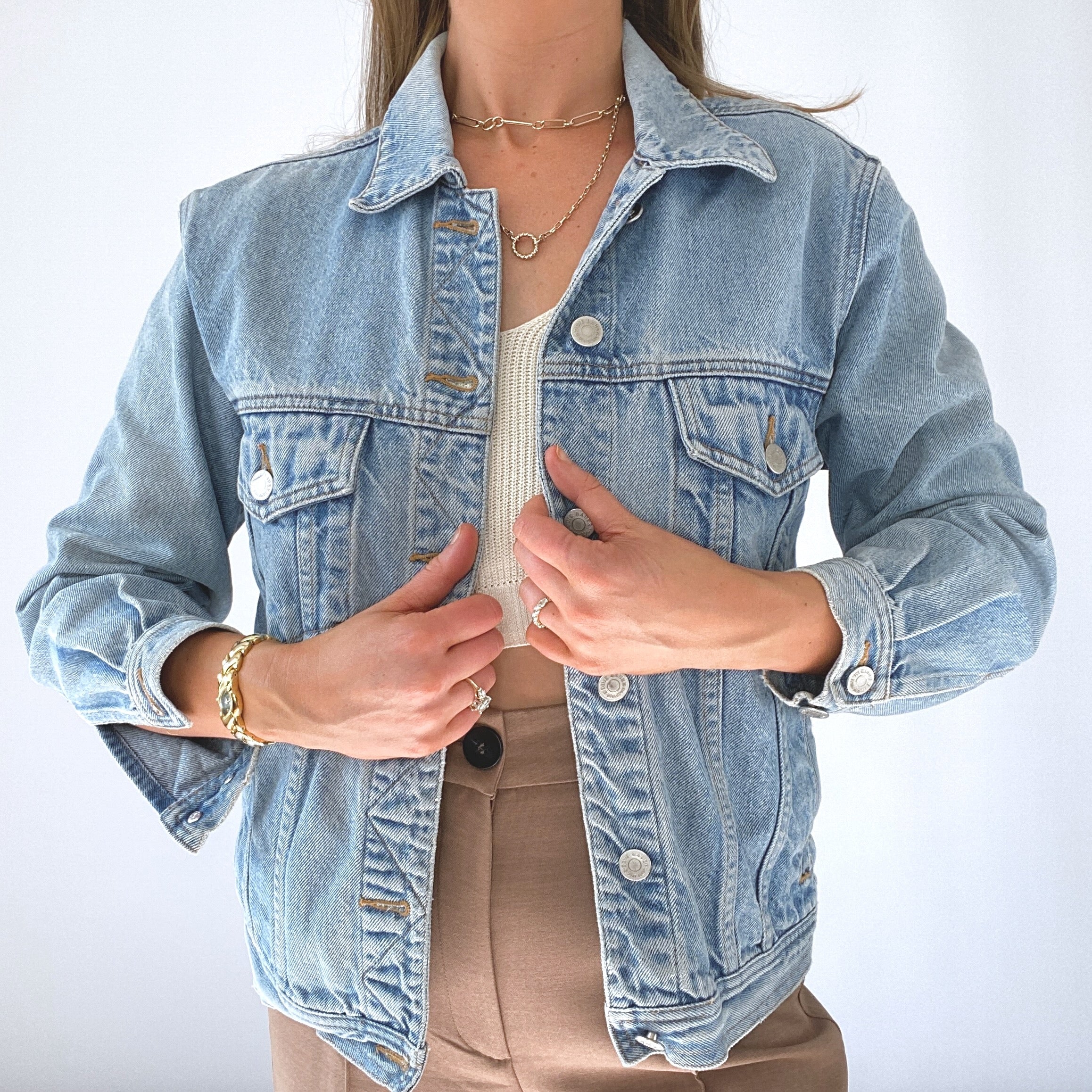 90s 90s Eddie Bauer Jean Jacket By Eddie Bauer - Image 4