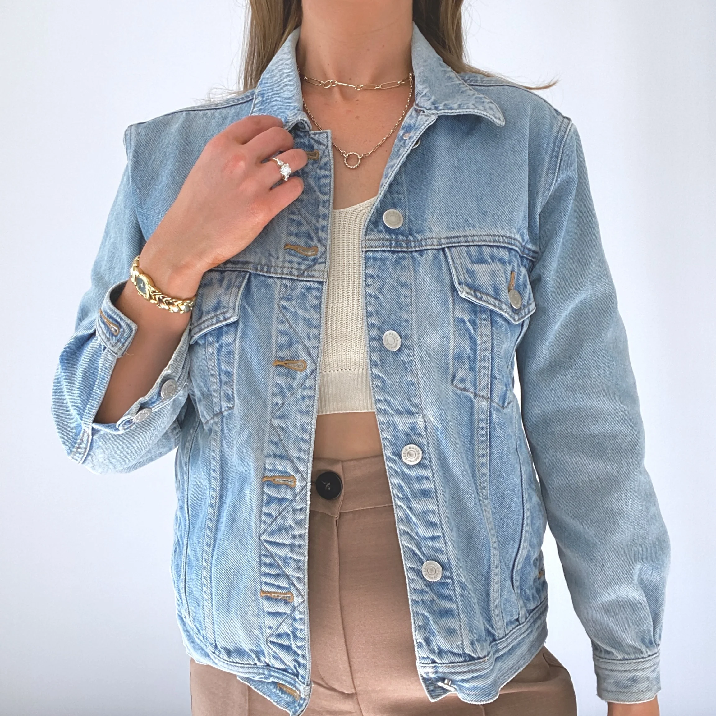90s 90s Eddie Bauer Jean Jacket By Eddie Bauer - Image 5