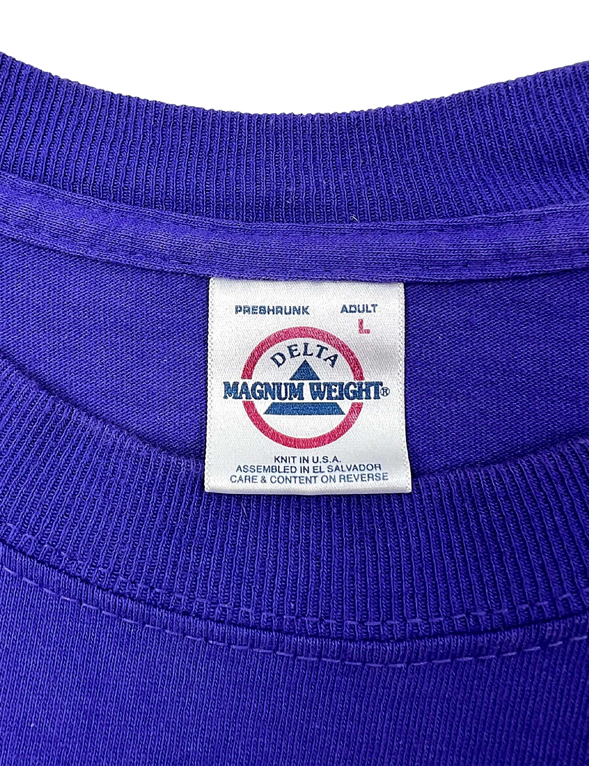 90s 90s Minnesota Vikings Nfl Delta Sportswear T-shirt By Delta Sportswear - Image 6