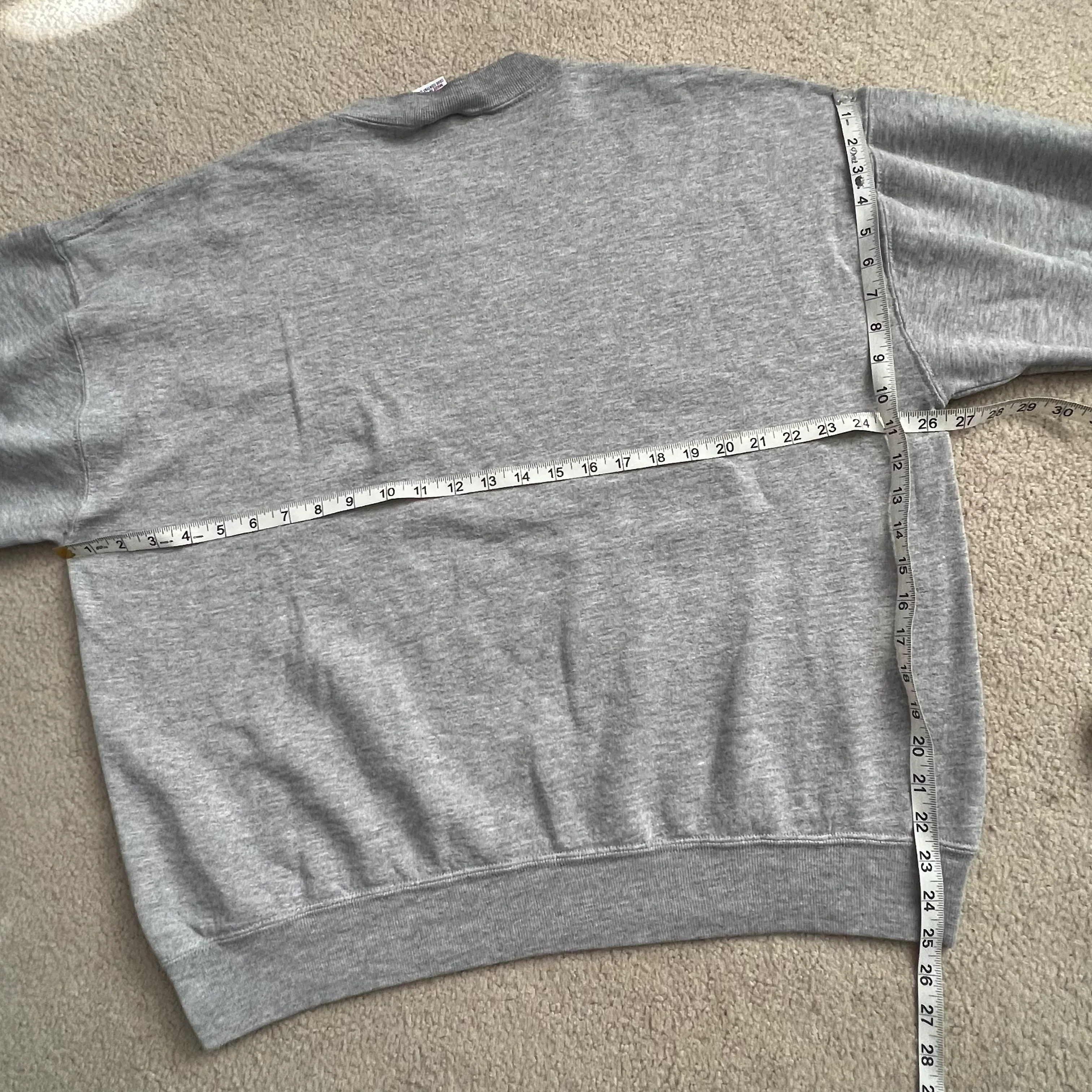 90s 90s Russell Athletic Michigan Gray Sweatshirt By Russell Athletic - Image 2