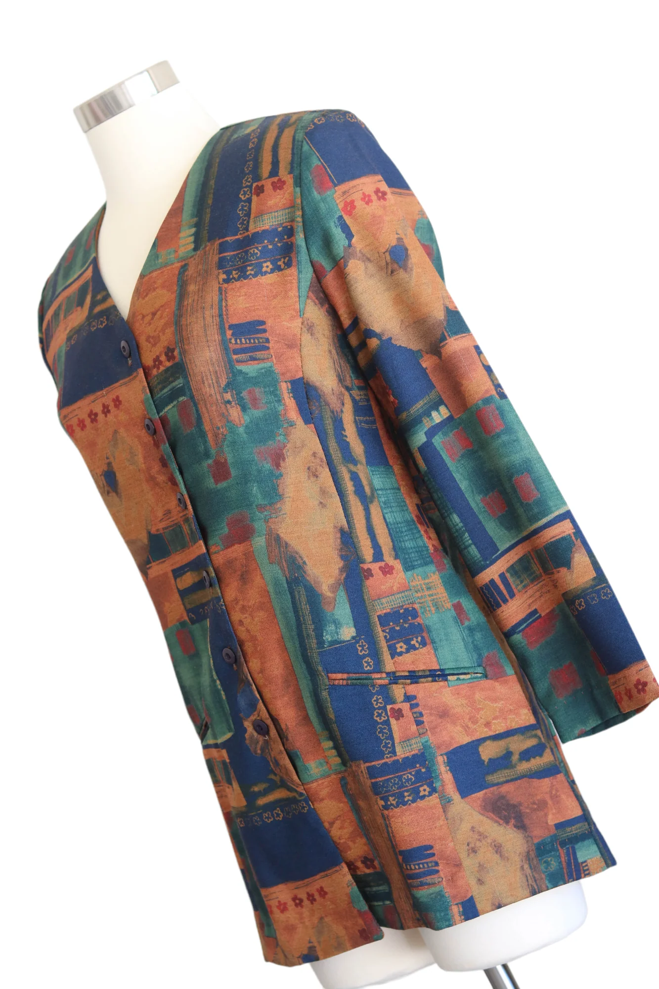 90s Abstract Blazer - Image 4