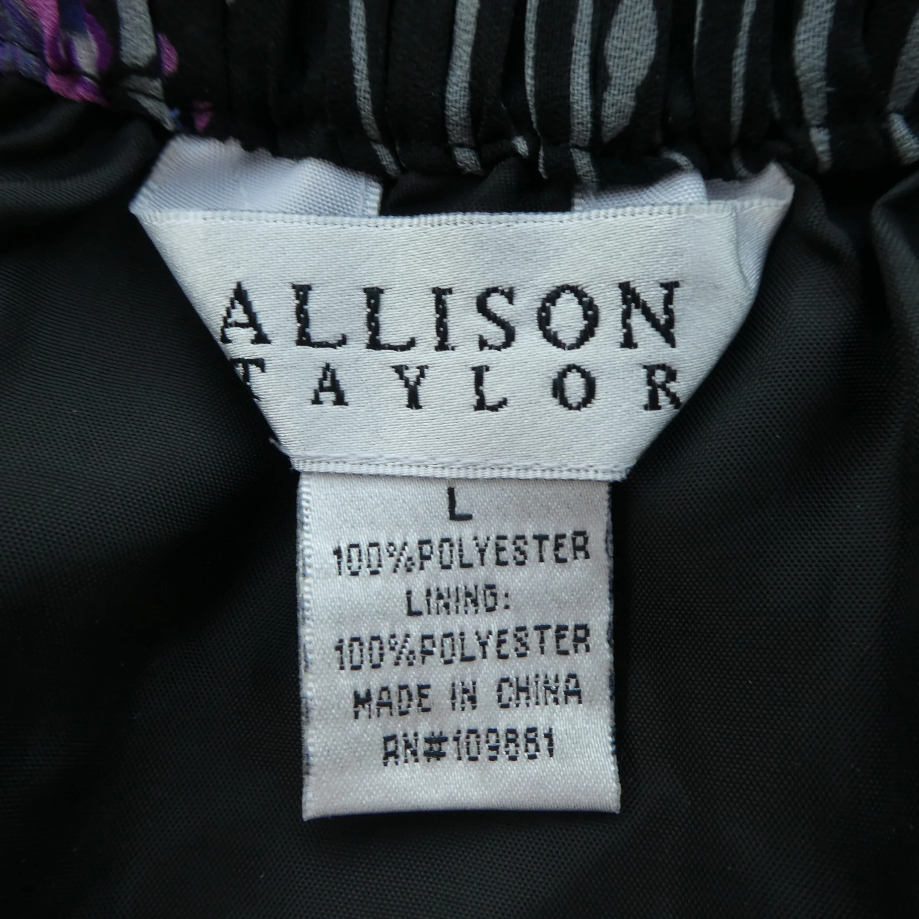90s Accordion Line Pull On Skirt Damask Bord L By Allison Taylor - Image 6
