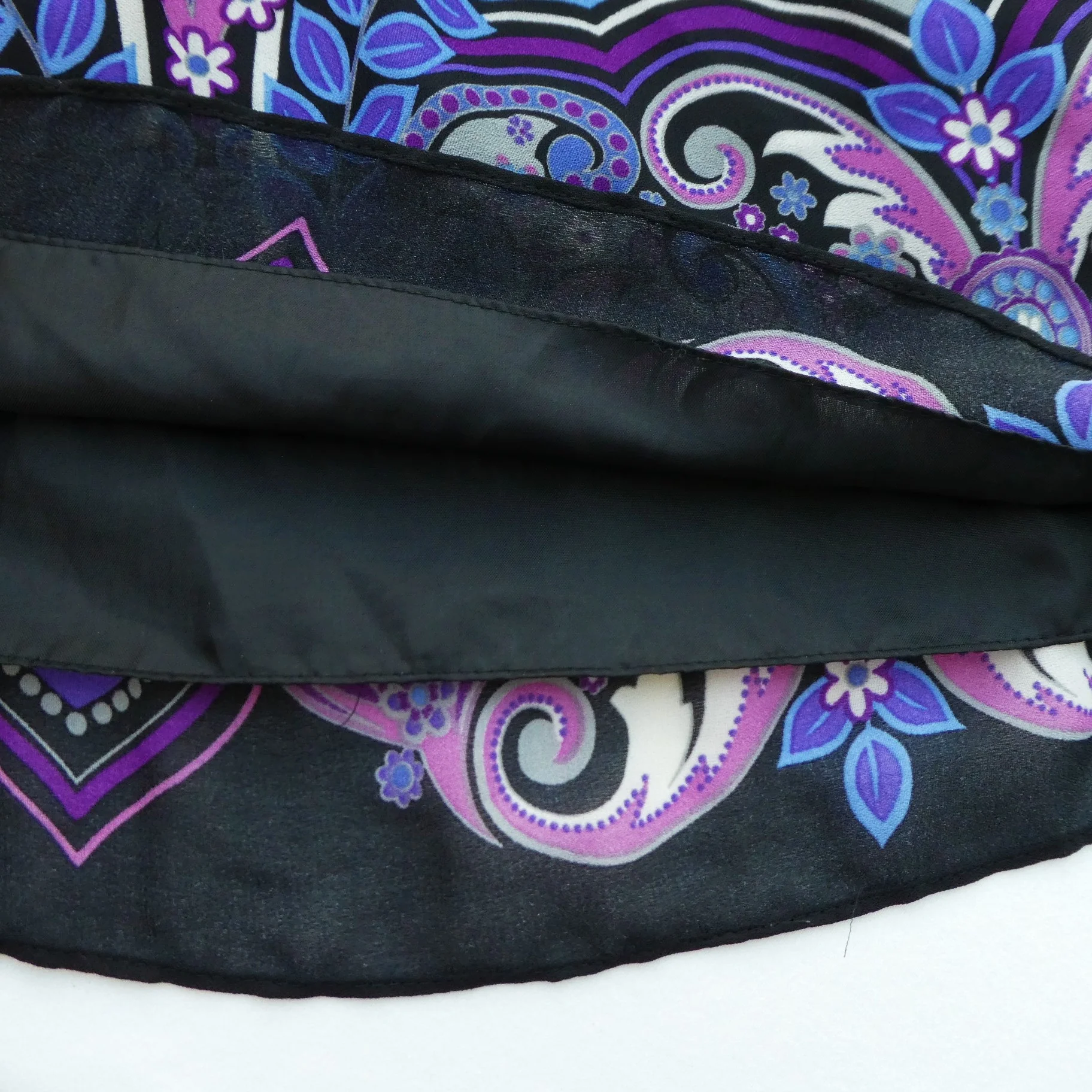 90s Accordion Line Pull On Skirt Damask Bord L By Allison Taylor - Image 7