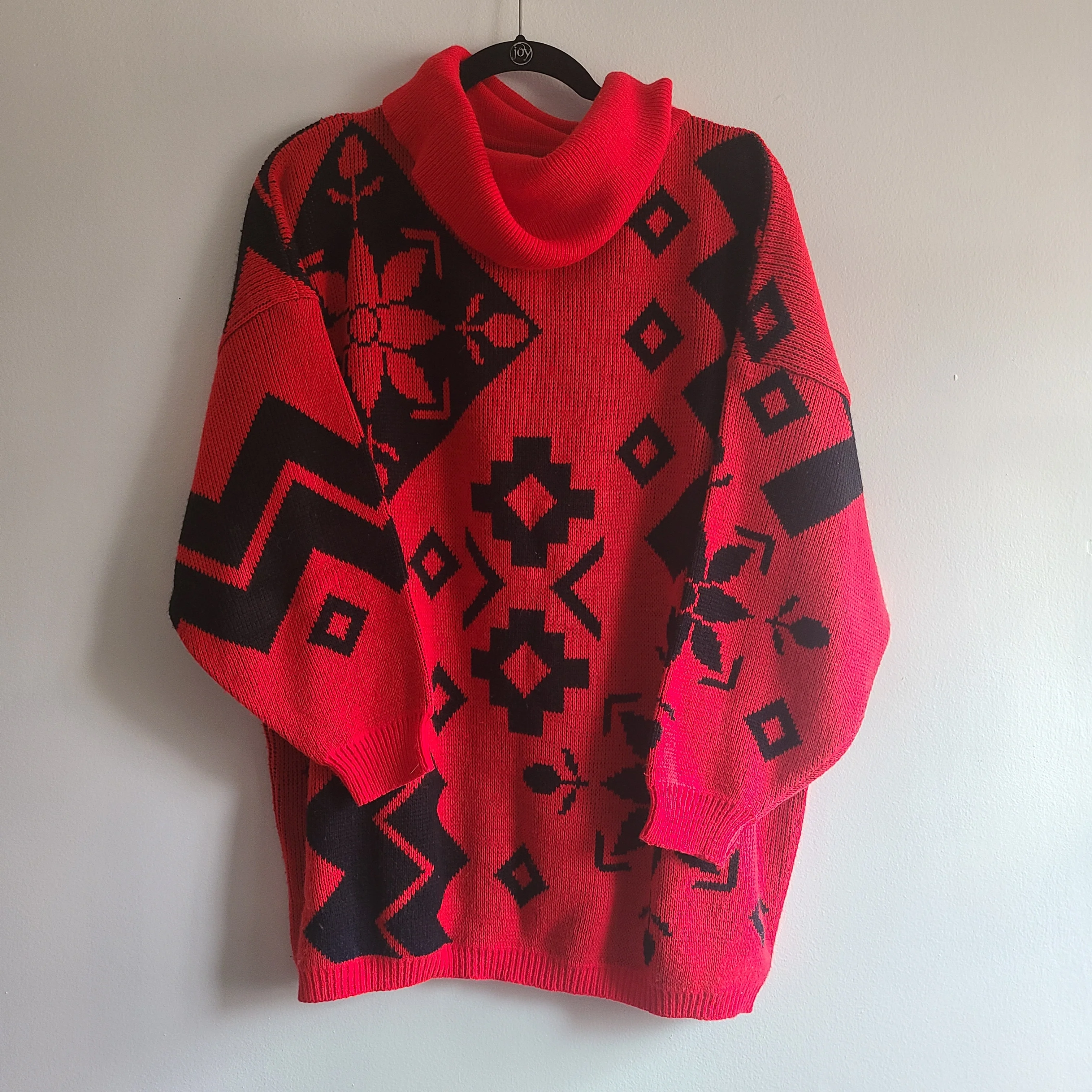 90s Acrylic Cowl Neck Sweater By Stefano International - Image 3