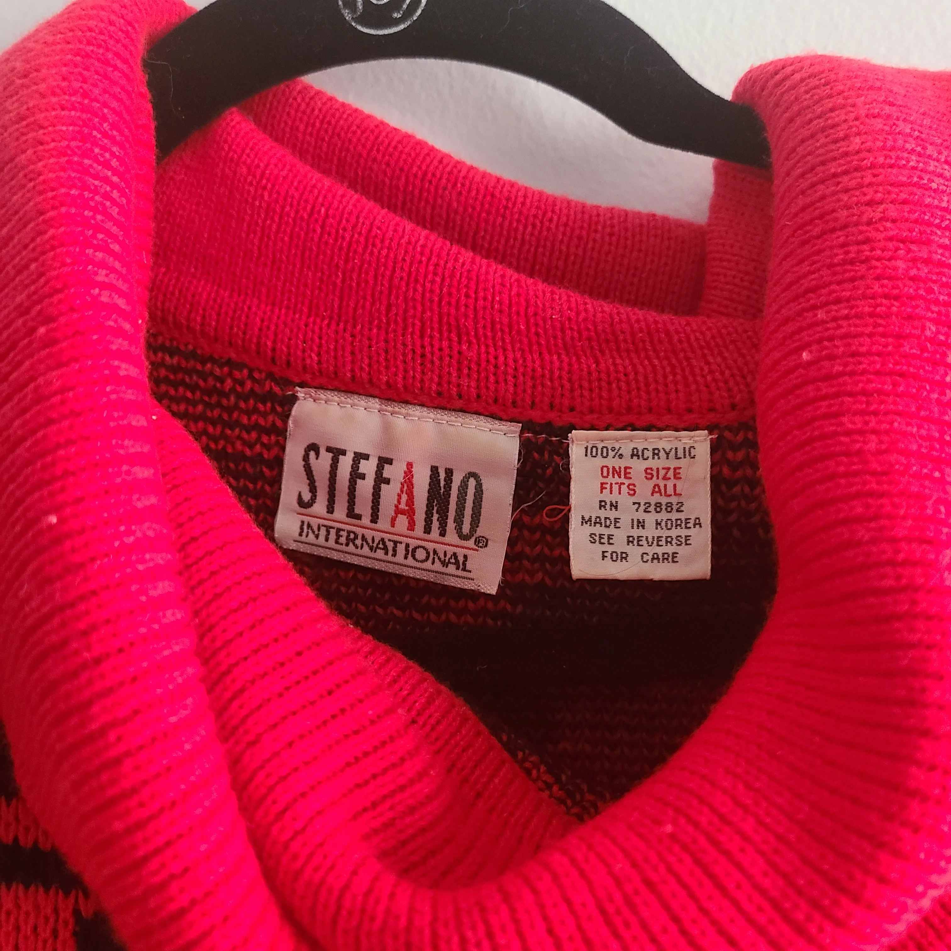 90s Acrylic Cowl Neck Sweater By Stefano International - Image 4