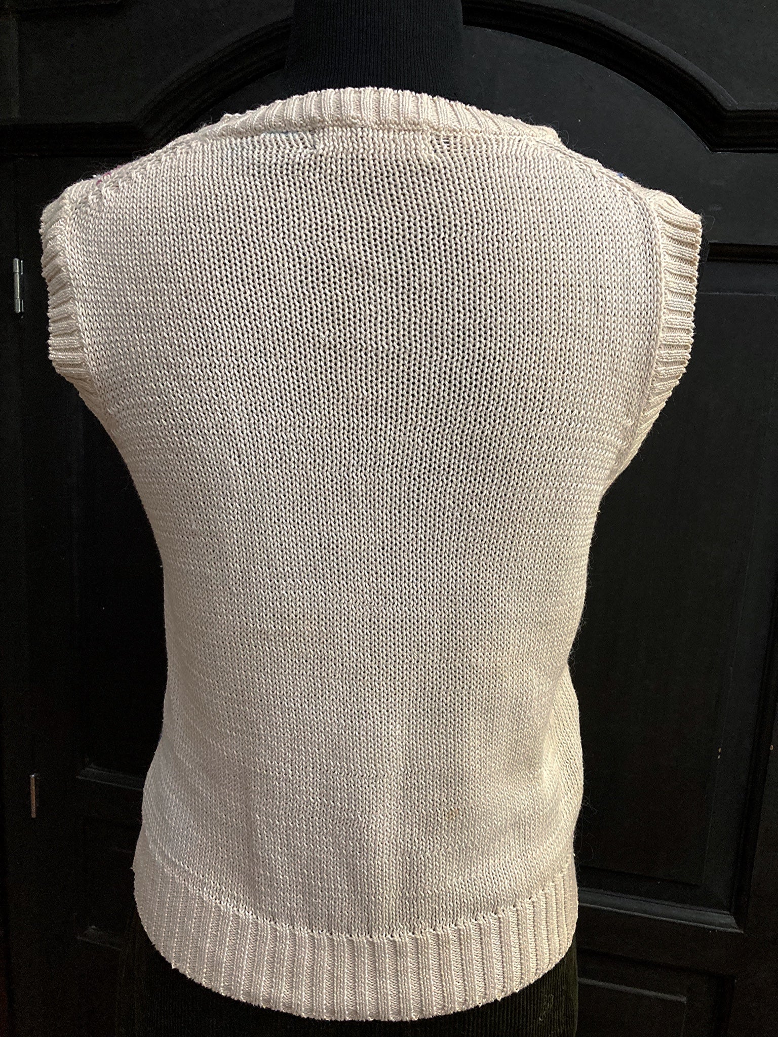 90s Argyle Loose Knit Academia Sweater Vest By Hunter's Run - Image 8