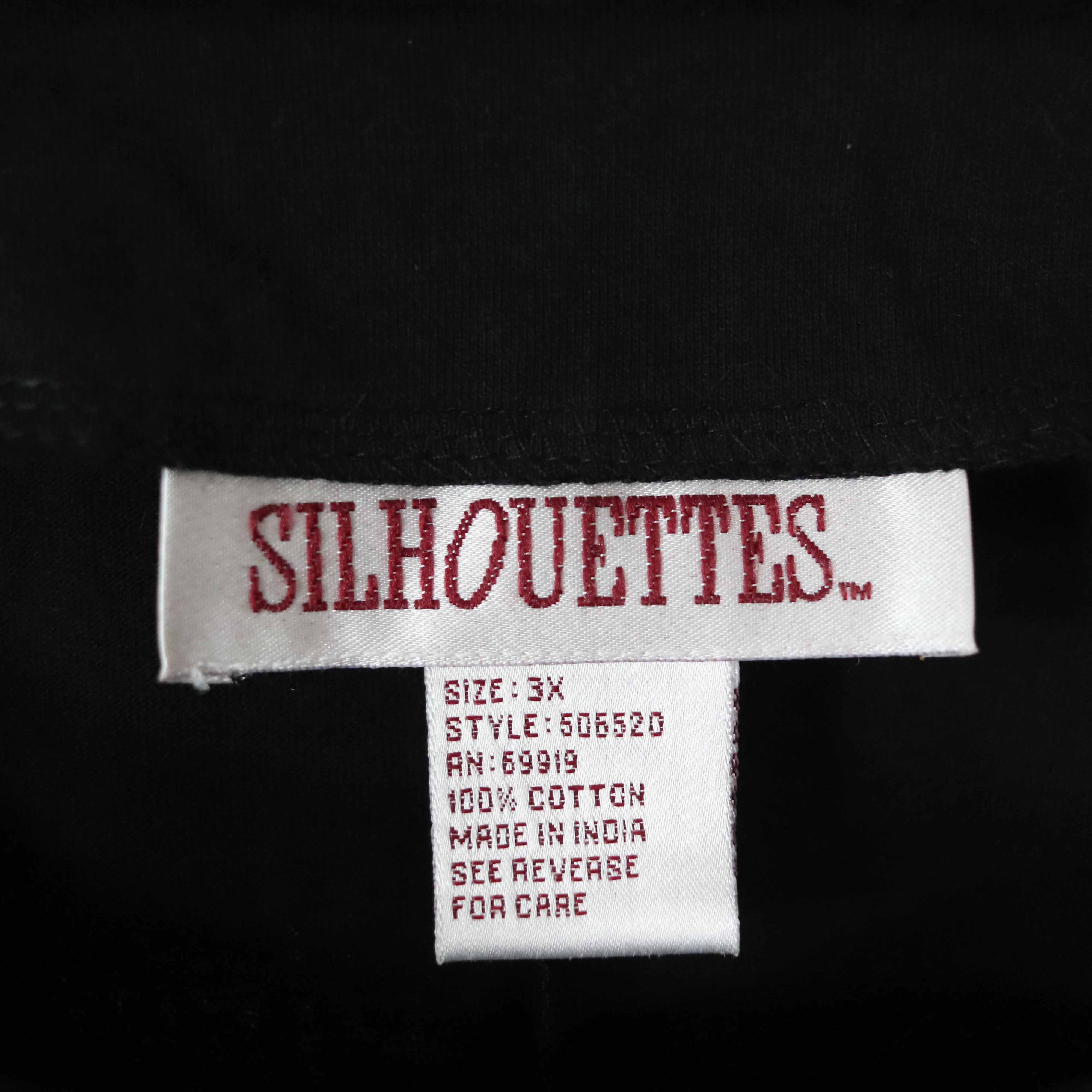90s Artsy Black Block Print Cotton Knit Shift Dress By Silhouettes - Image 7
