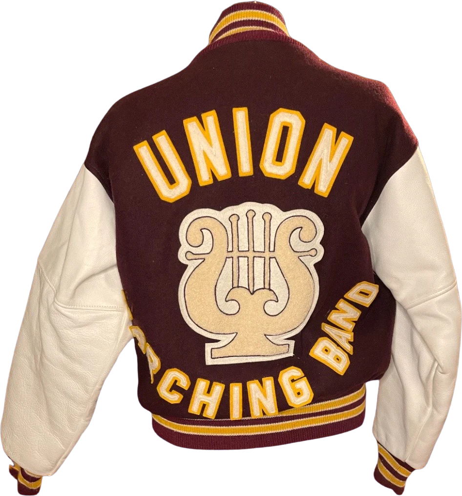 90s Athletic Leather And Wool Varsity Letterman Jacket - Image 2