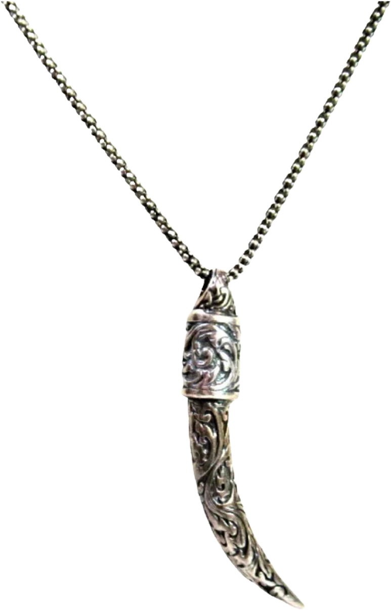 90s Ganesha Tusk Pendant In Sterling Silver By Oriental Vibrations - Image 3