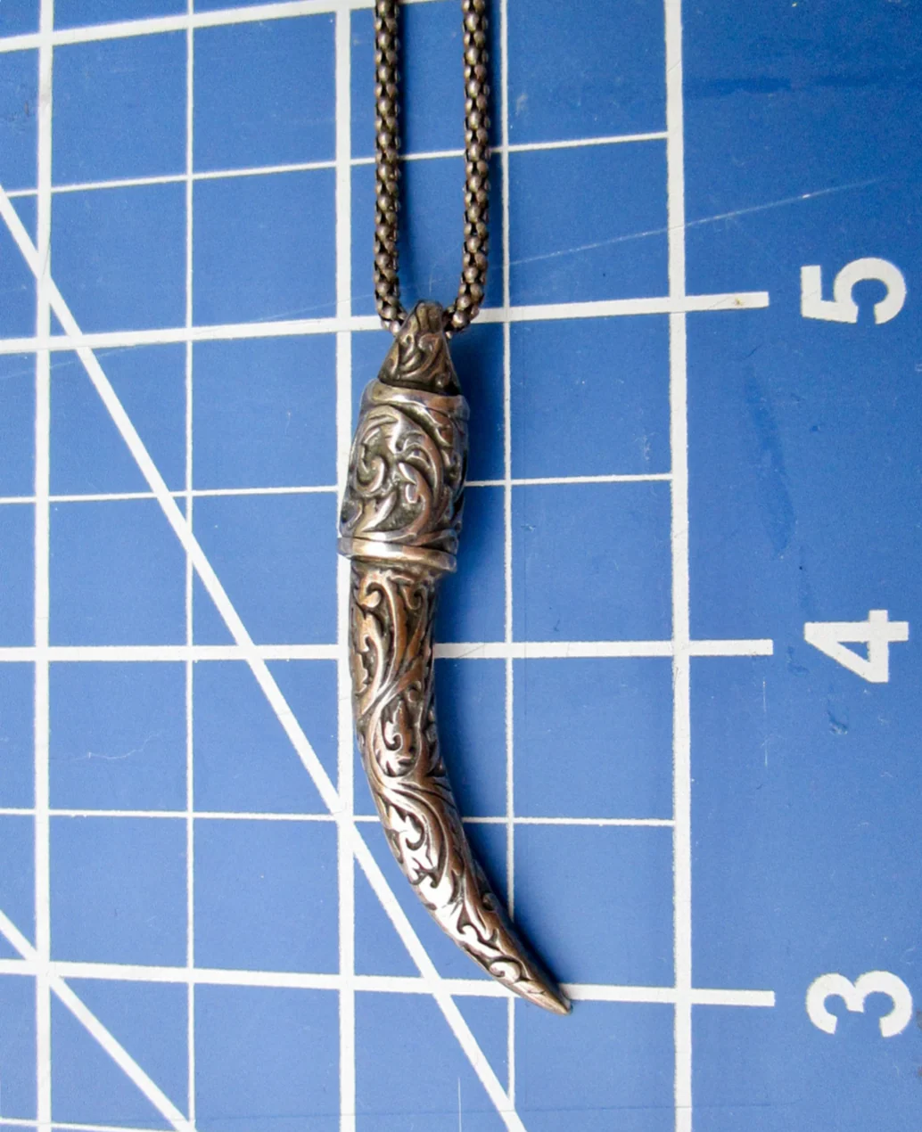 90s Ganesha Tusk Pendant In Sterling Silver By Oriental Vibrations - Image 4