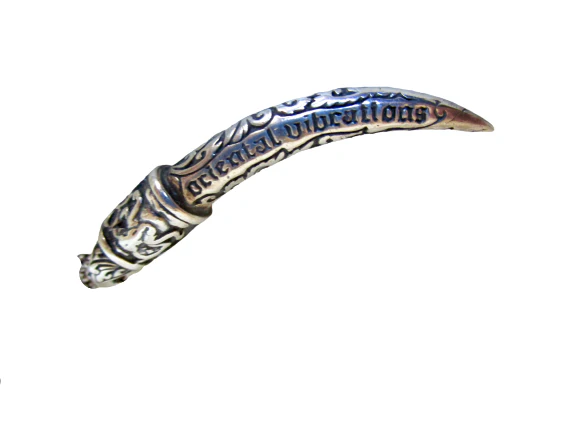 90s Ganesha Tusk Pendant In Sterling Silver By Oriental Vibrations - Image 5