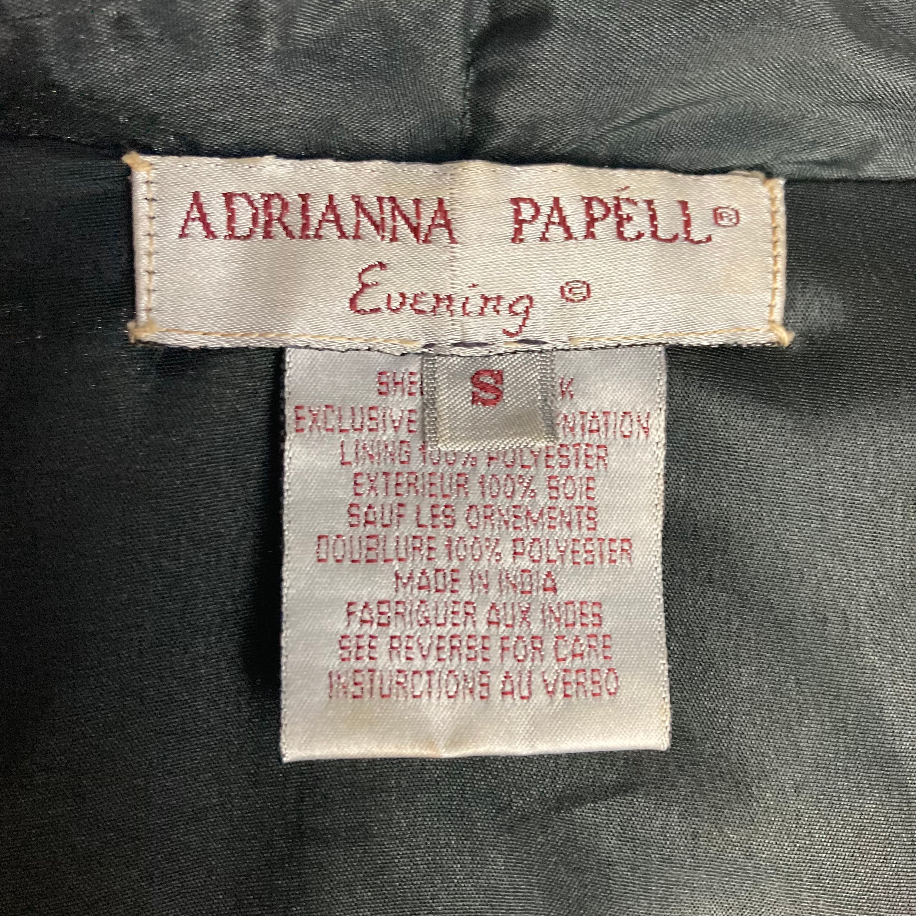 90s Beaded Sequined Paisley Bolero Cropped Jacket By Adrianna Papell - Image 12