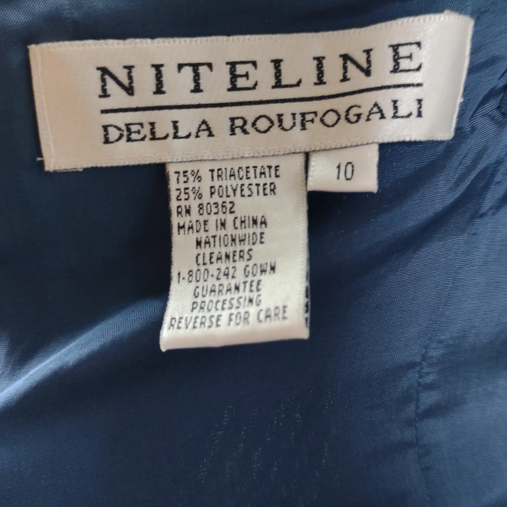 90s Beaded Square Neck Sheath Cocktail Party Dress By Niteline Della Roufogali - Image 11