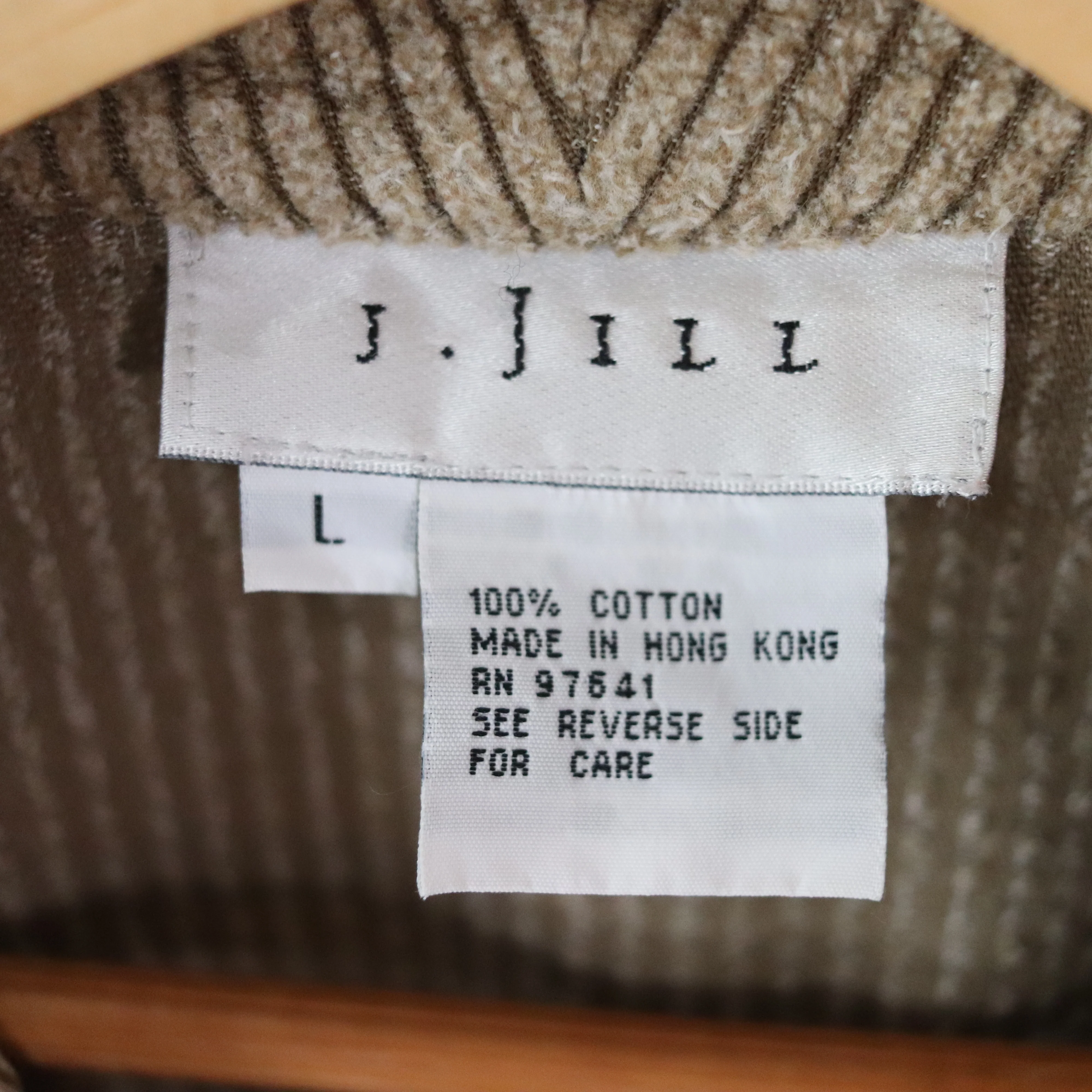90s Beige Corduroy Babydoll Shirt Dress By J.jill - Image 7