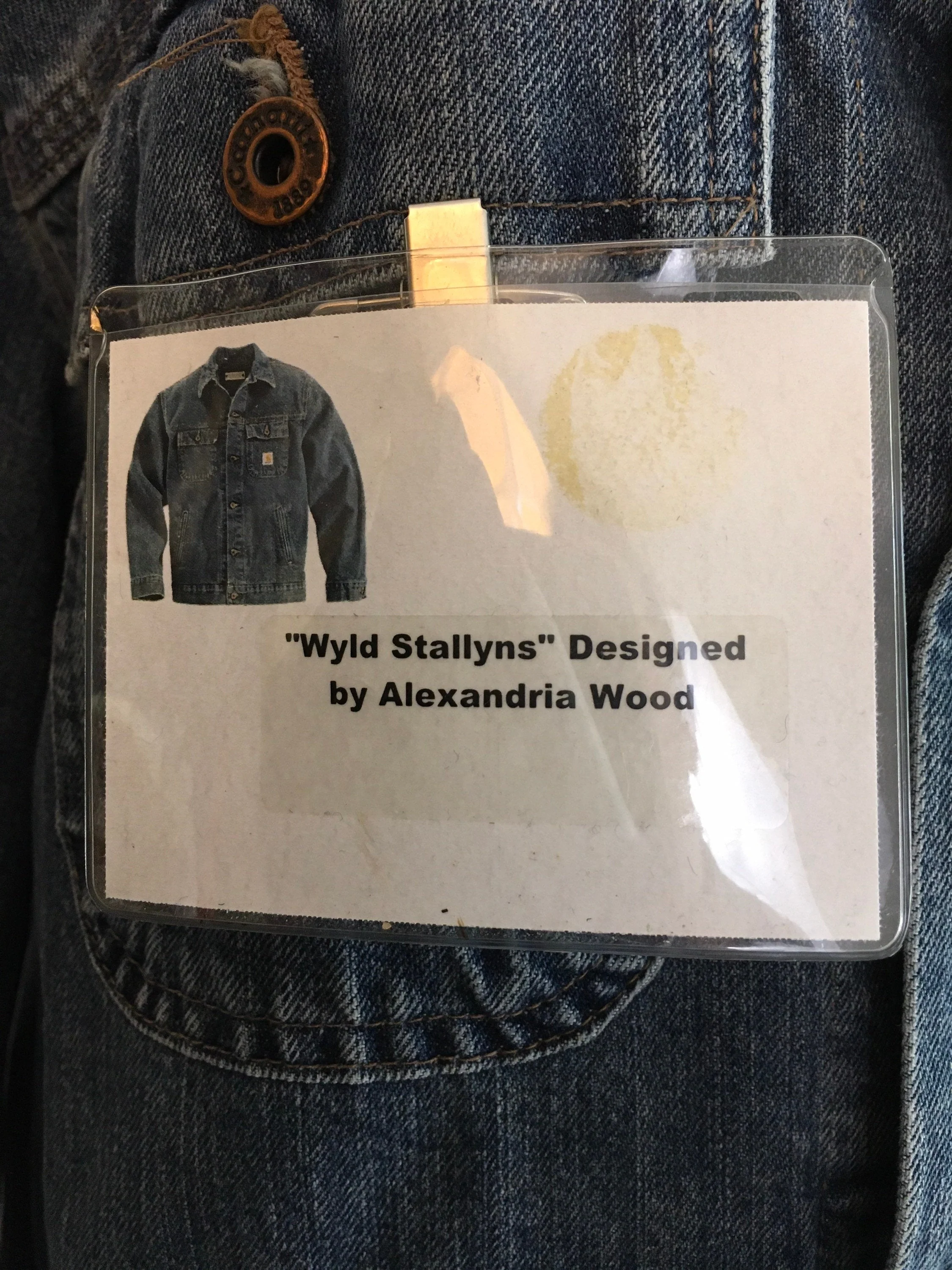 90's Bill And Teds Excellent Adventure Wyld Stallyns Painted Denim Coat by Carhartt - Image 8