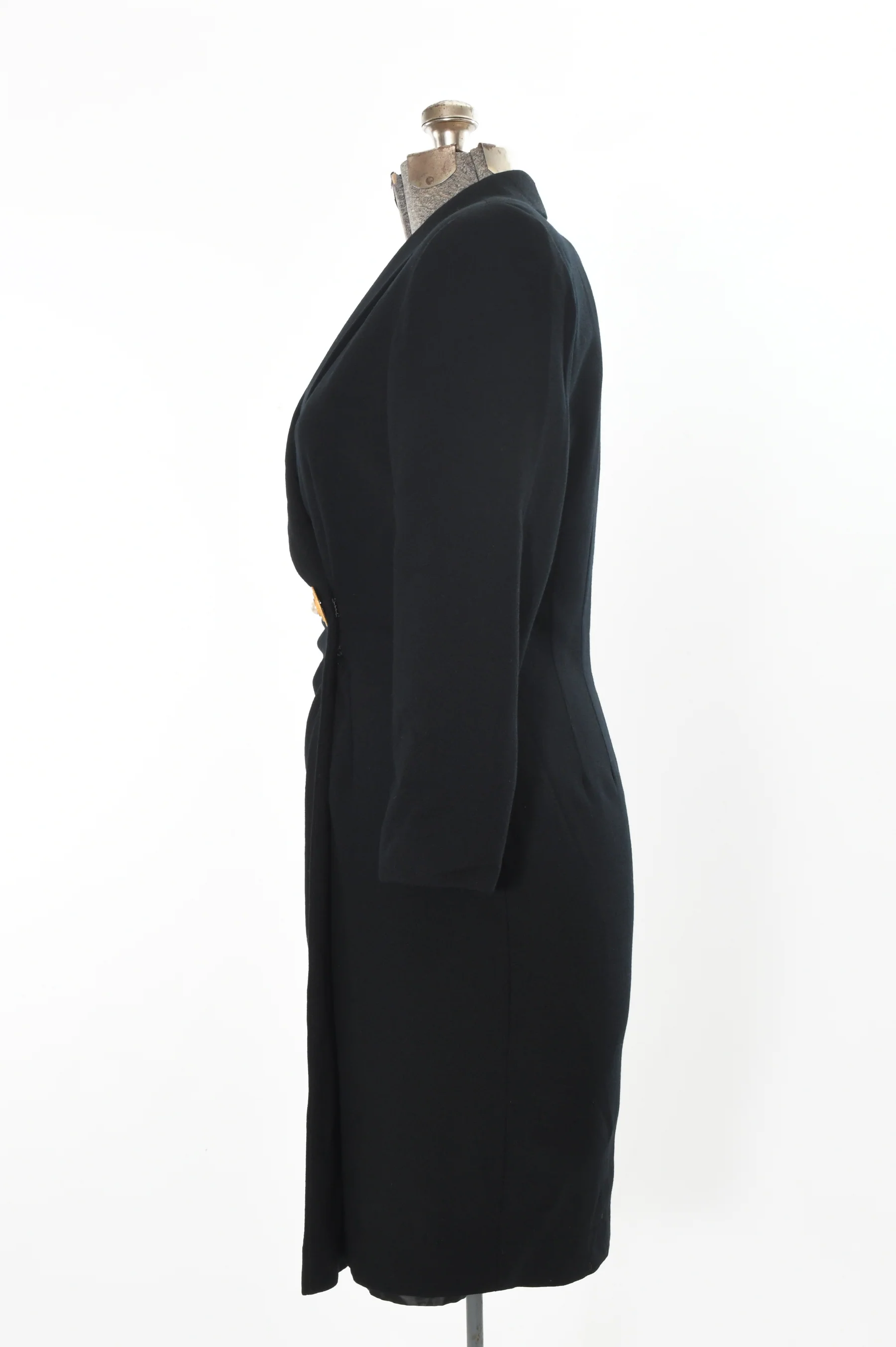 90s Black Double Breasted Professional Suit Day Dress By Liz Claiborne - Image 6