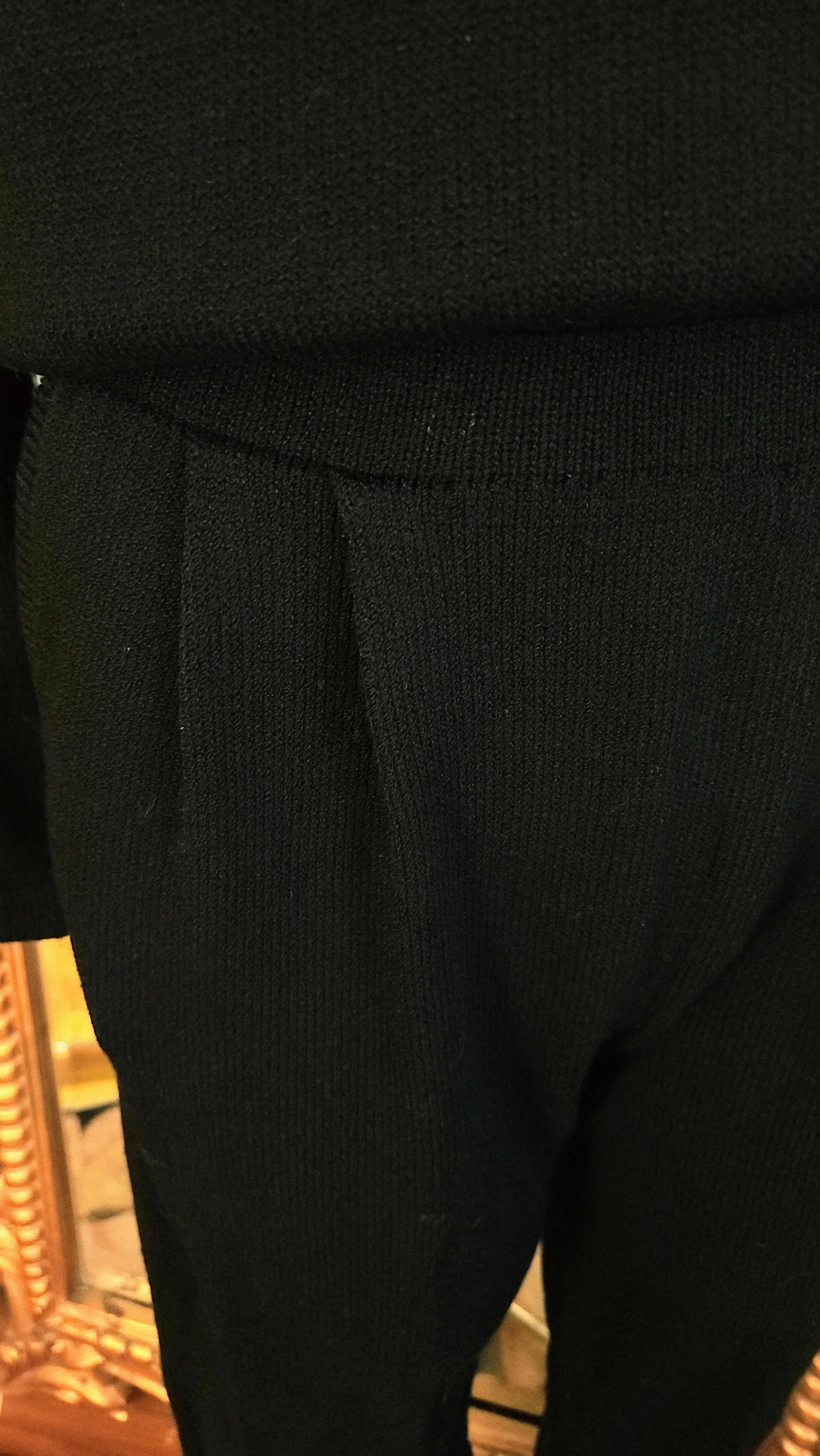 90s Black Knit Jumpsuit With Silver Studs By The Michael Collection - Image 6