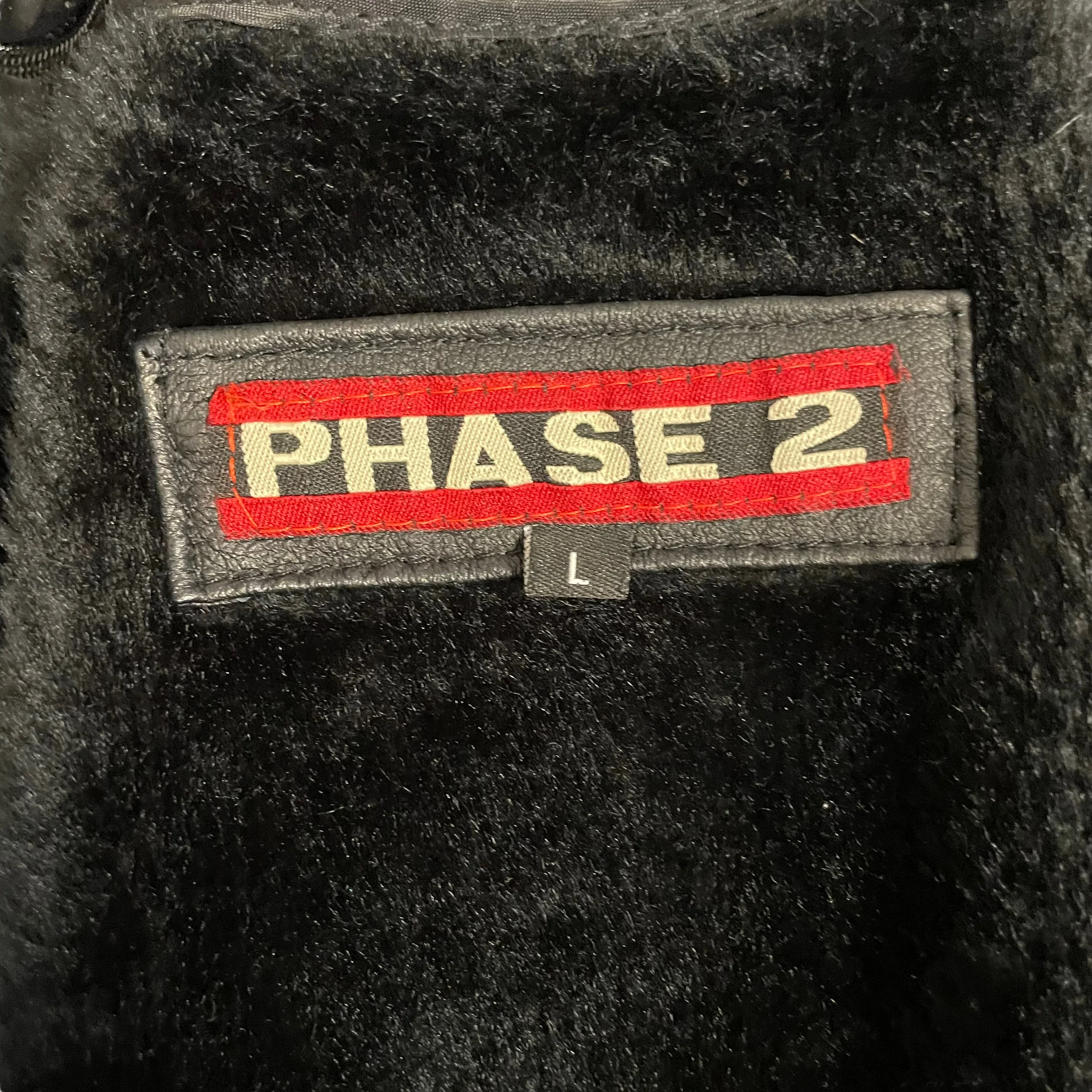 90s Black Leather Faux Fur Liner Vented Trench Coat L By Phase 2 - Image 10