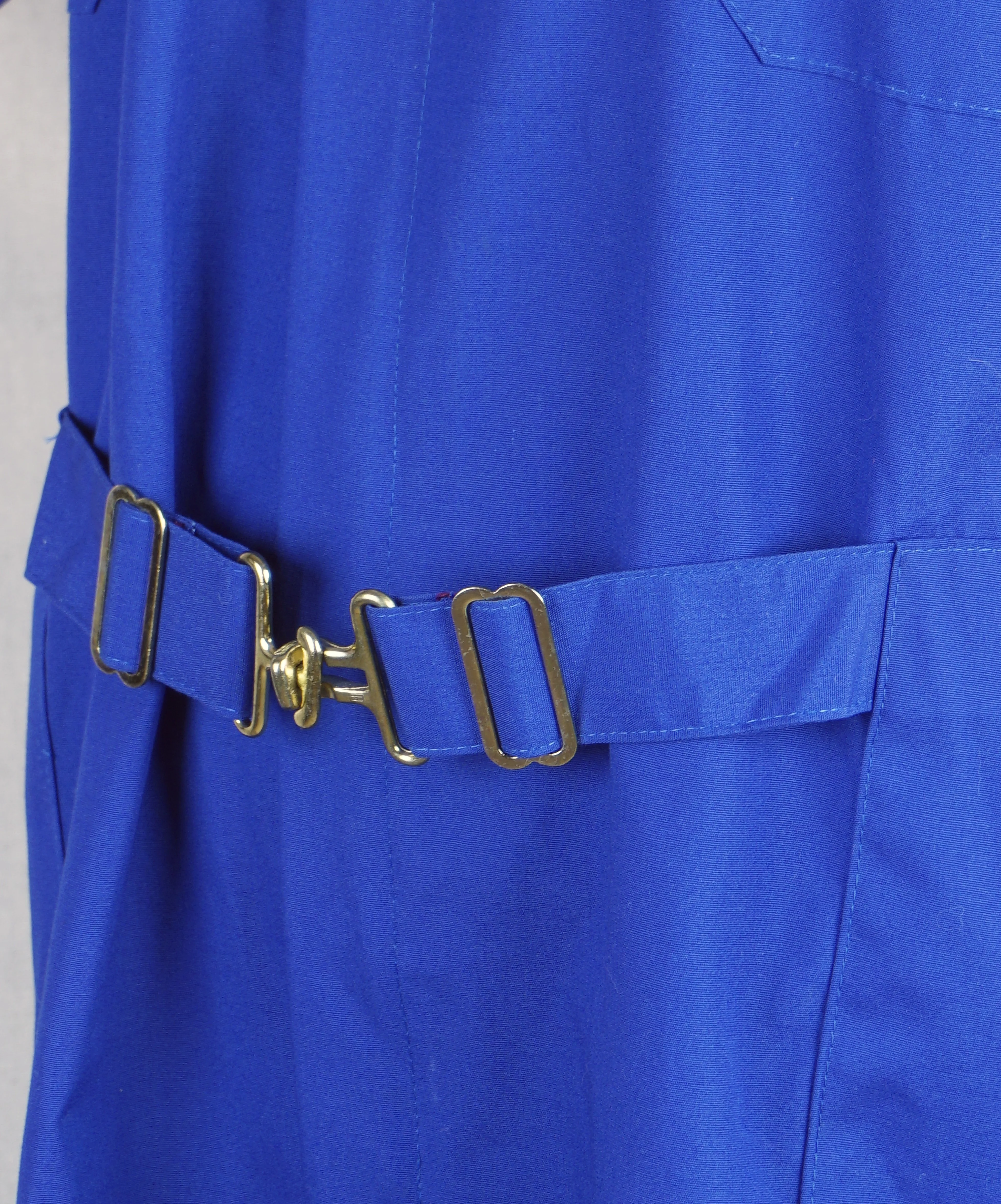 90s Blue Coveralls Zip Front Flight Suit Workwear By Para Suit - Image 7